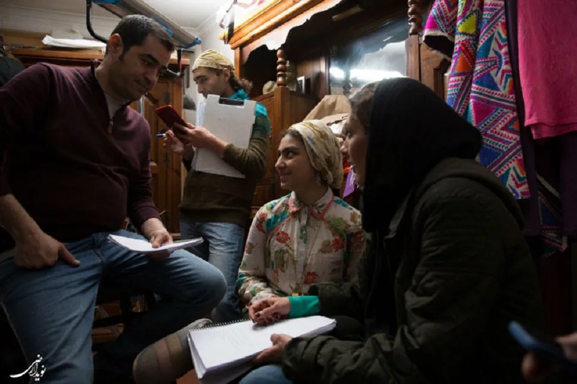 Setayesh Mahmoudi, Shahab Hosseini, and Pegah Arzi in Nabat (2019)