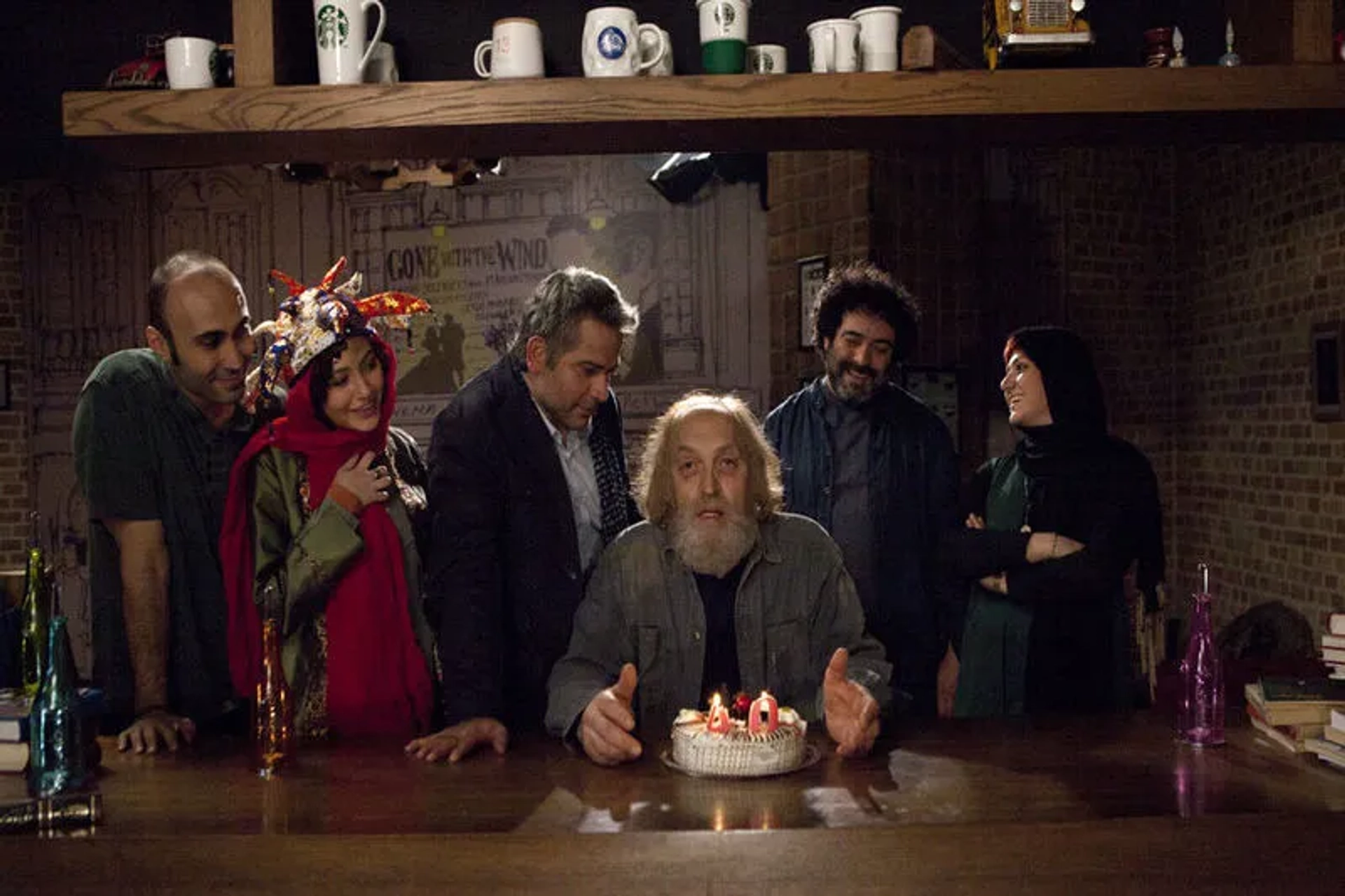 Baran Kosari, Mahmoud Nazaralian, and Mohammad Hassan Madjooni in Anonymity (2018)