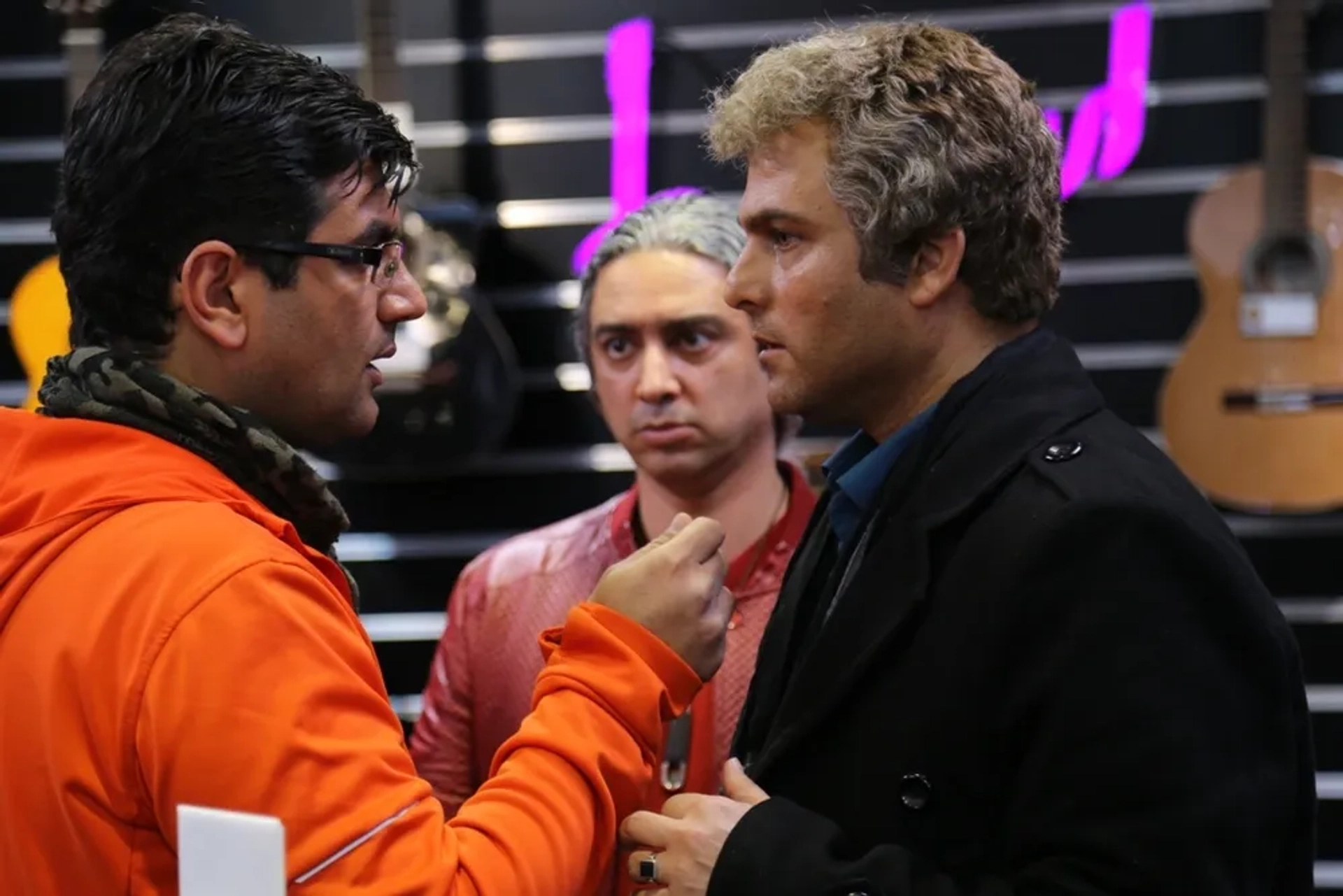 Hosein Yari, Maziar Fallahi, and Ali Atshani in Wishbone (2017)