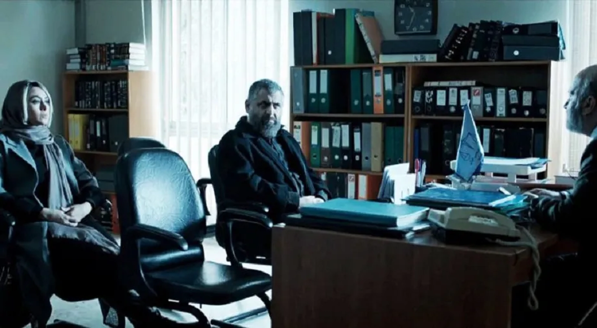 Hamed Behdad, Mani Haghighi, and Azadeh Samadi in Sly (2018)
