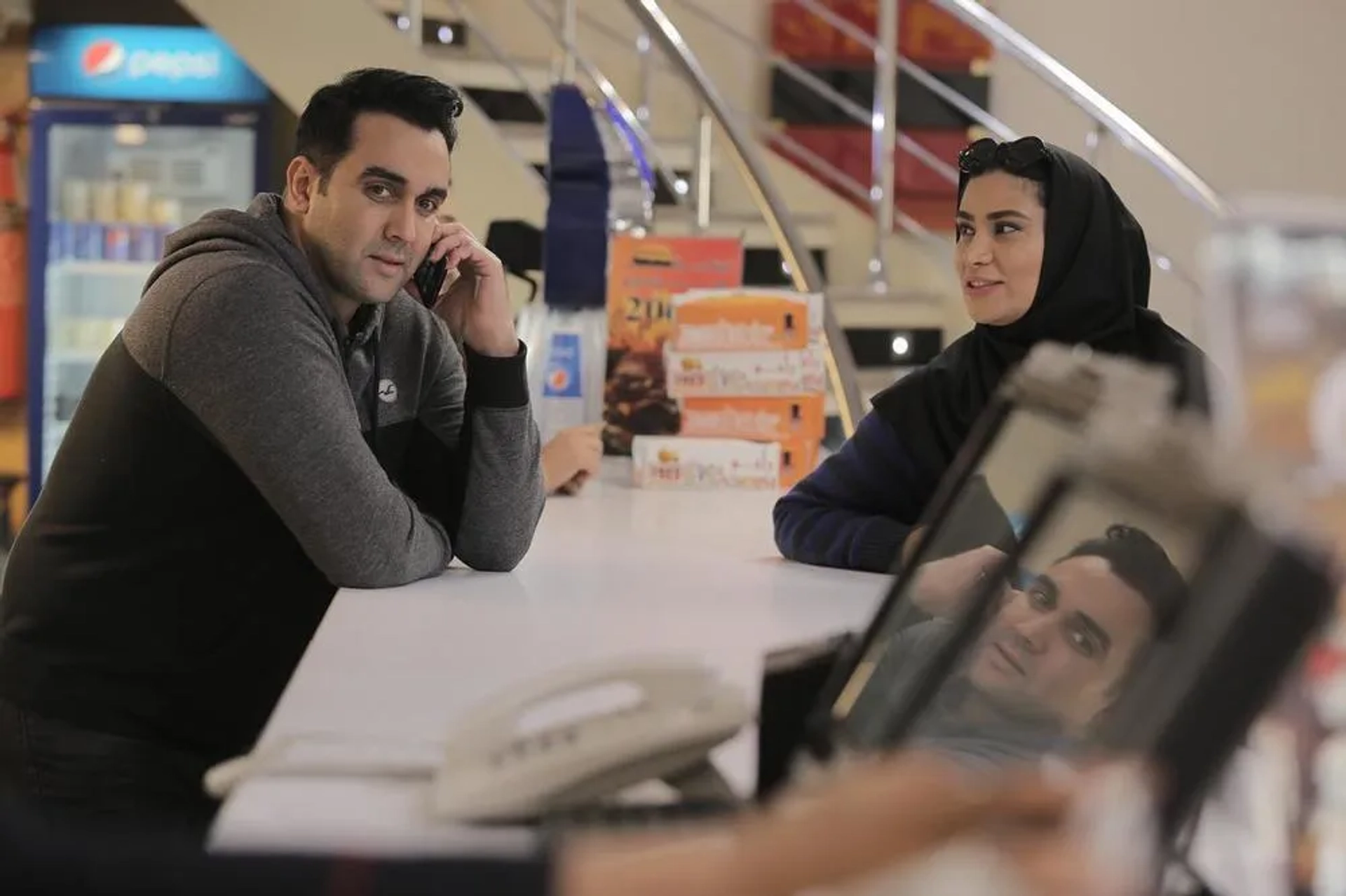 Yasaman Torabi and Pouria Poursorkh in Patio (2018)