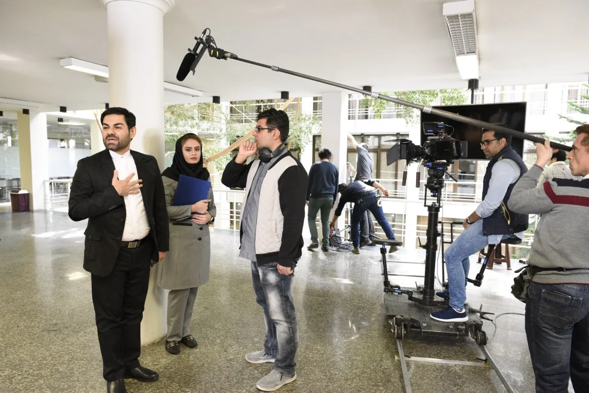 Ali Atshani, Omid Mansoor Fallah, and Aylar Tavakoli in Katyusha (2018)