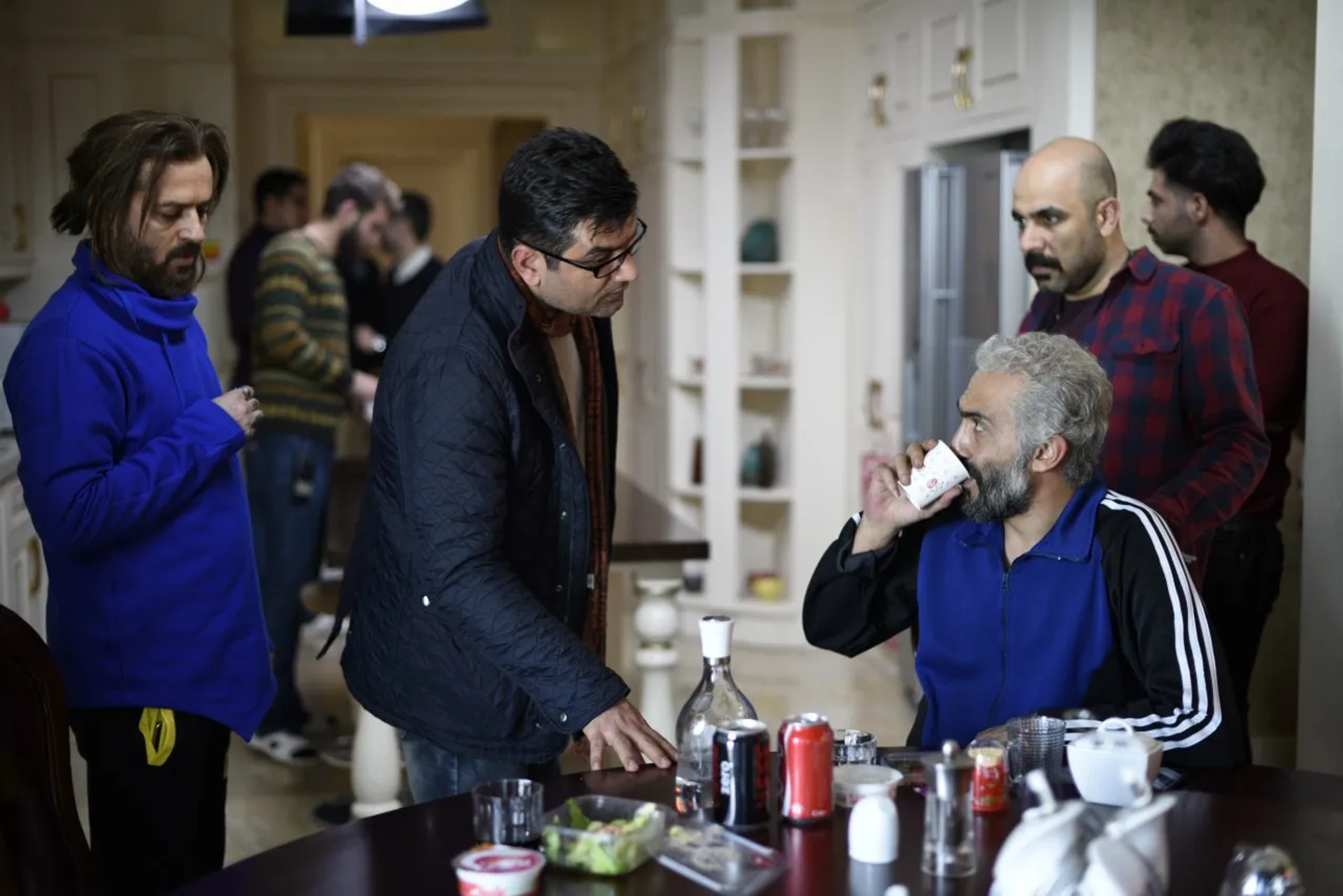 Ahmad Mehranfar, Ali Atshani, and Hadi Hejazifar in Katyusha (2018)