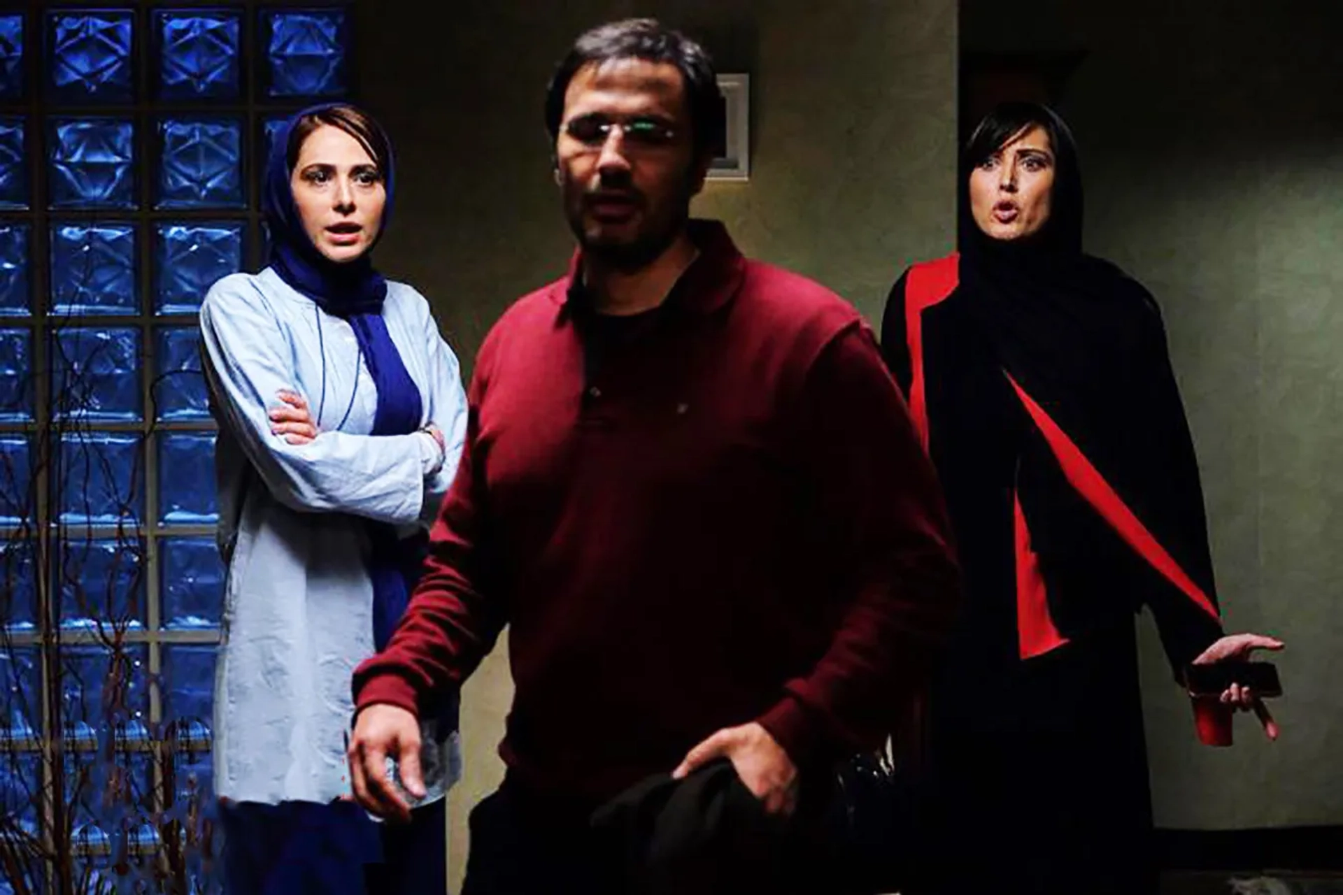 Mohammad Reza Forutan, Mahtab Keramati, and Ra'na Azadivar in August (2017)