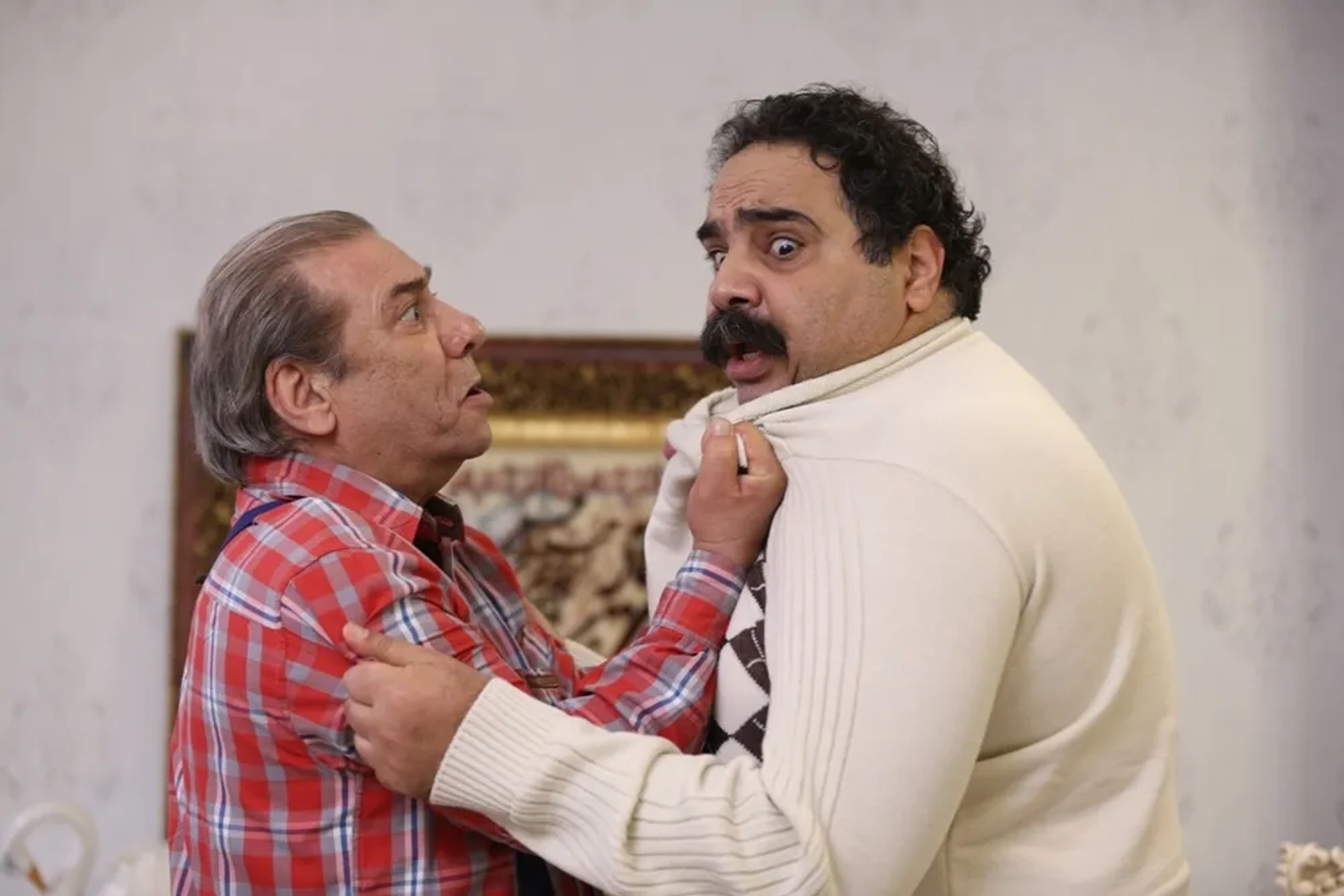 Ali Kazemi and Hossein Moheb Ahari in Three Strangers (2017)
