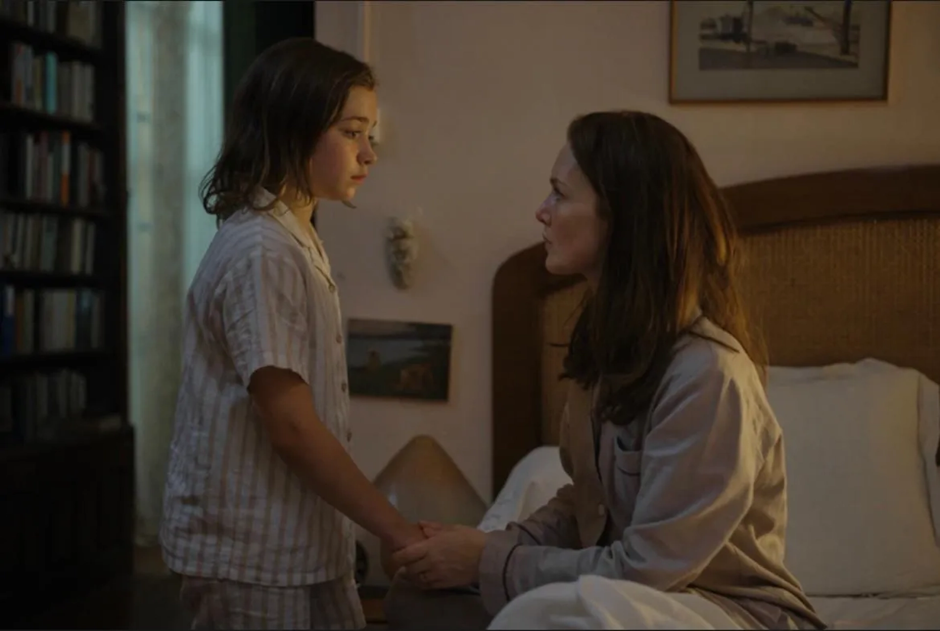 The Stolen Girl /Season 1. (L to R) Robyn Betteridge as Josephine Thibault, Holliday Grainger as Rebecca Walsh/Nina Thibault . Cr. Matt Squire/Disney+ © 2023.