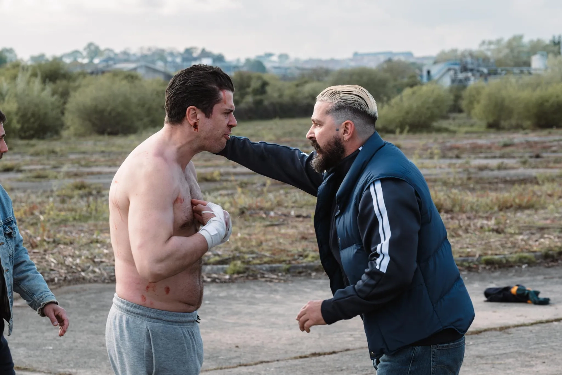 Shia LaBeouf and Toby Kebbell in Salvable (2025)