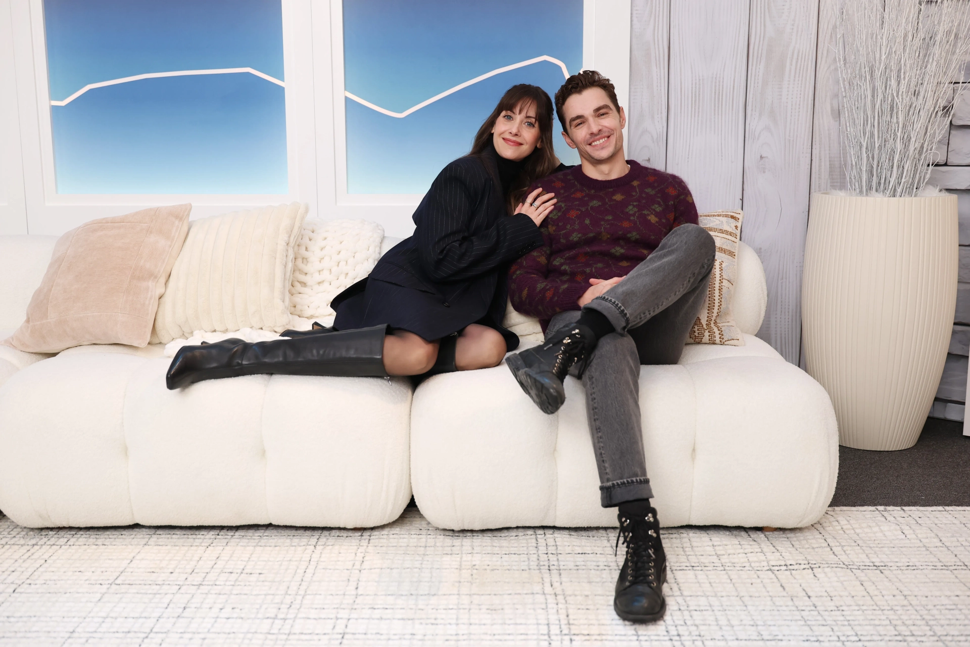 Alison Brie and Dave Franco at an event for Together (2025)