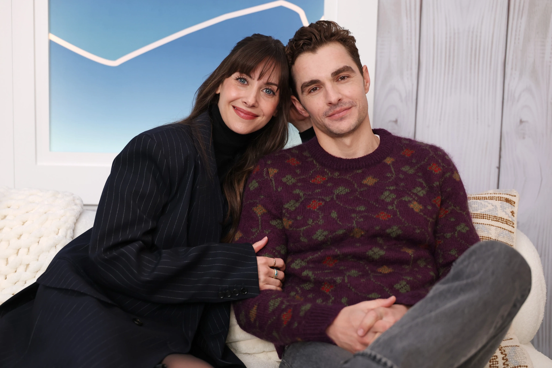 Alison Brie and Dave Franco at an event for Together (2025)