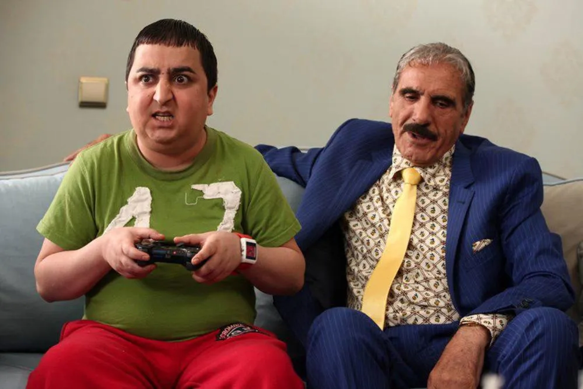 Reza Naji and Behshad Mokhtari in Don't Step Into My Shoes (2017)
