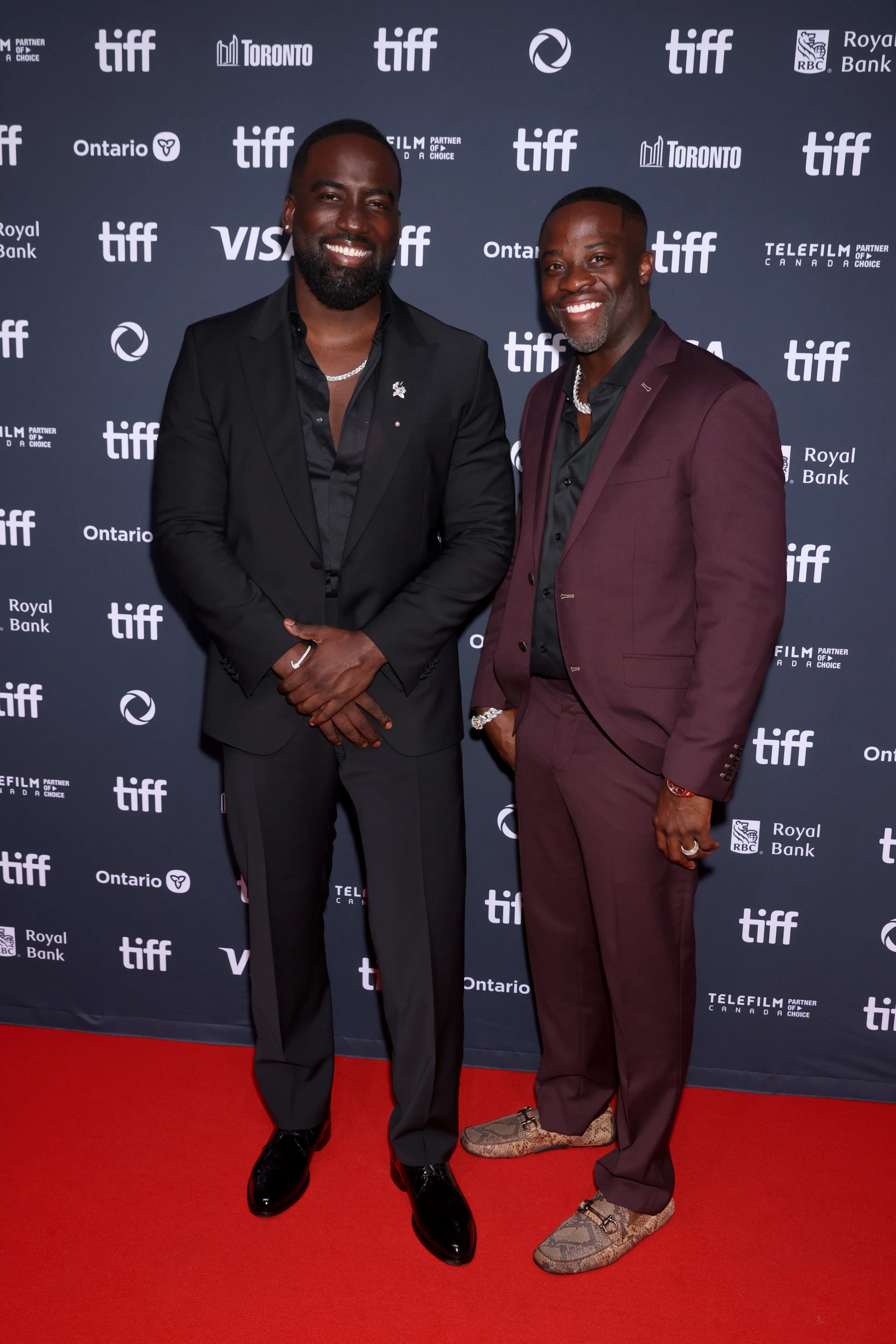 Shamier Anderson and Desmond Rose at an event for The Luckiest Man in America (2024)