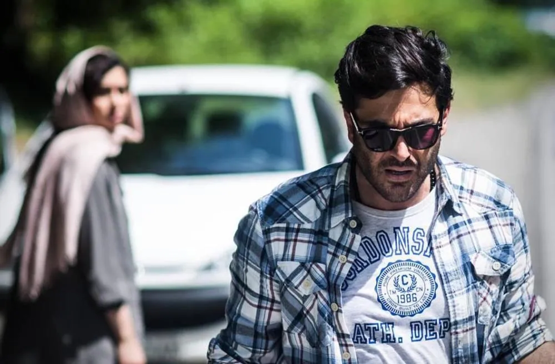 Pegah Ahangarani and Mohammad Reza Golzar in Drought and Lie (2016)