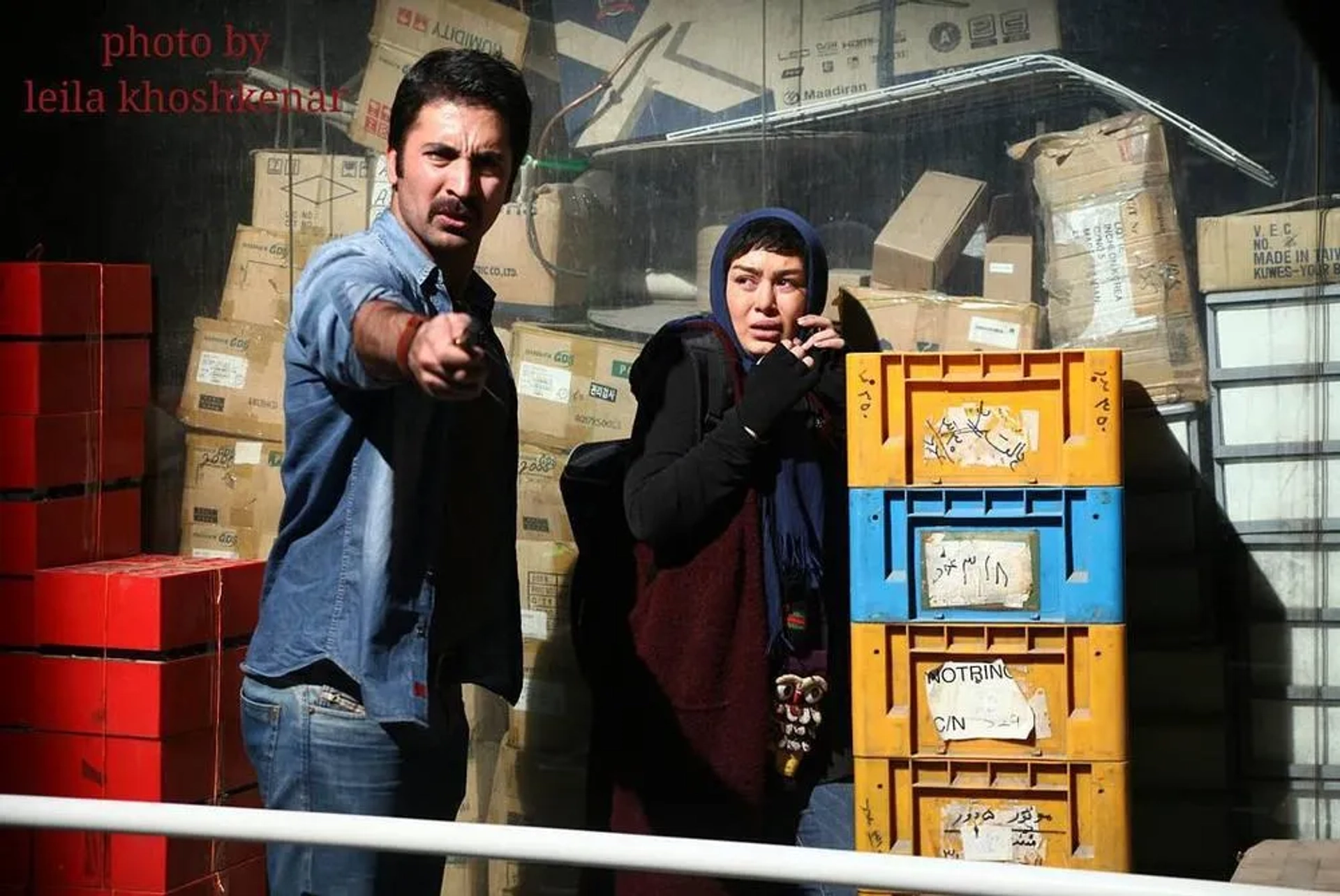 Sahar Ghoreishi and Karim Mohammad Amini in Lollipop (2016)