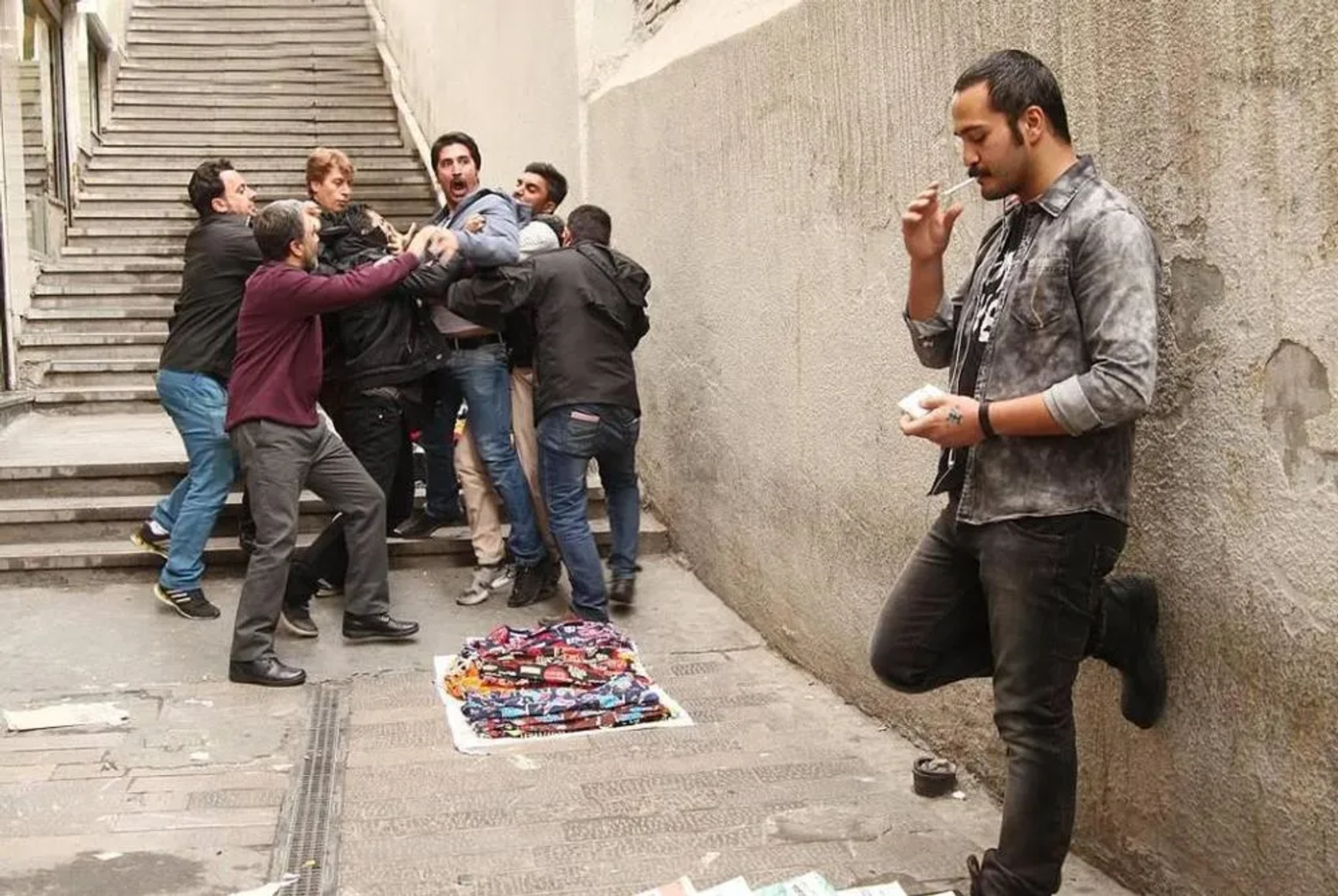 Reza Attaran, Milad Keymaram, and Karim Mohammad Amini in Lollipop (2016)