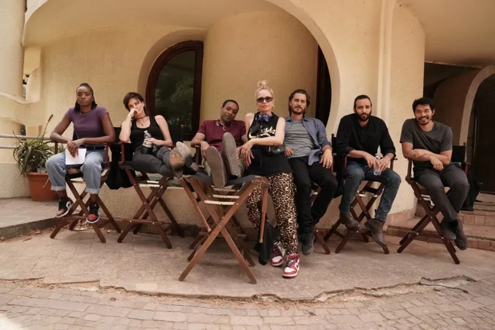 Charlize Theron, Chiwetel Ejiofor, Victoria Mahoney, Luca Marinelli, Marwan Kenzari, Henry Golding, and KiKi Layne in The Old Guard 2 (2025)