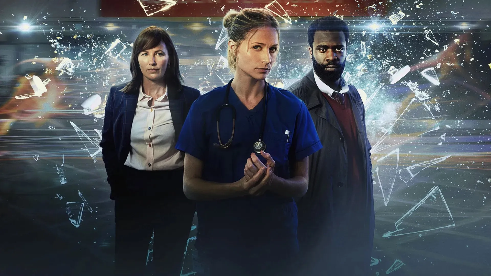 Jordan Kouamé, Helen Behan, and Niamh Algar in Malpractice (2023)