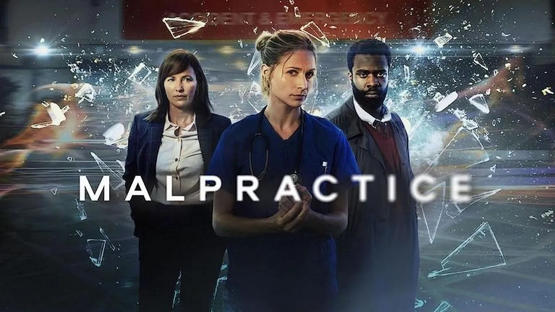 Jordan Kouamé, Helen Behan, and Niamh Algar in Malpractice (2023)