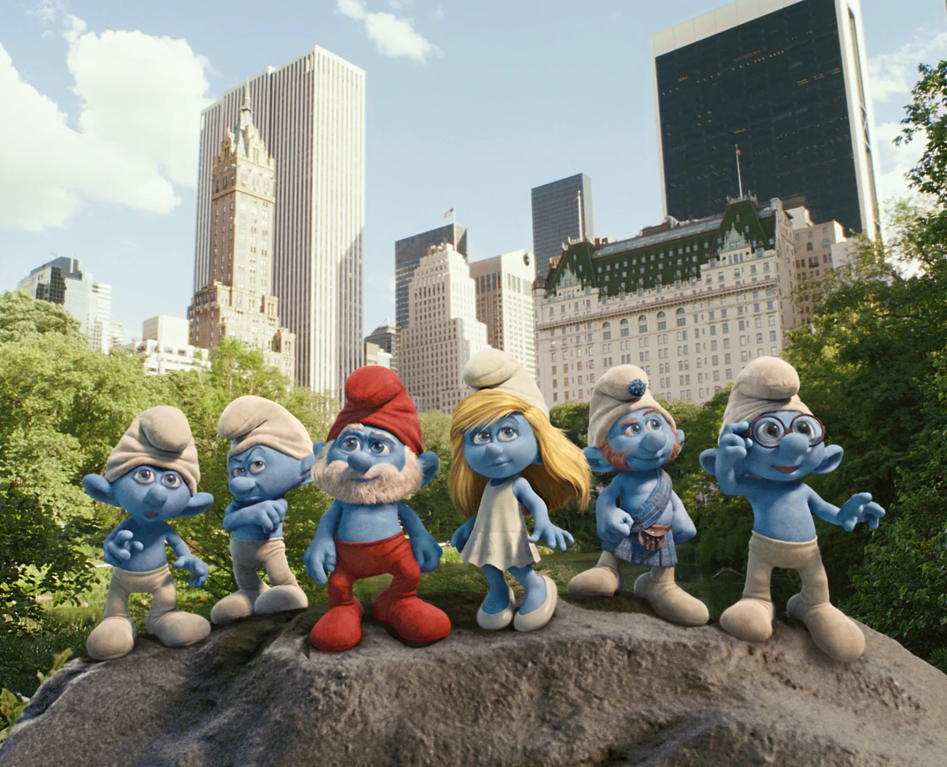 Alan Cumming, Jonathan Winters, Fred Armisen, George Lopez, Anton Yelchin, and Katy Perry in The Smurfs (2011)