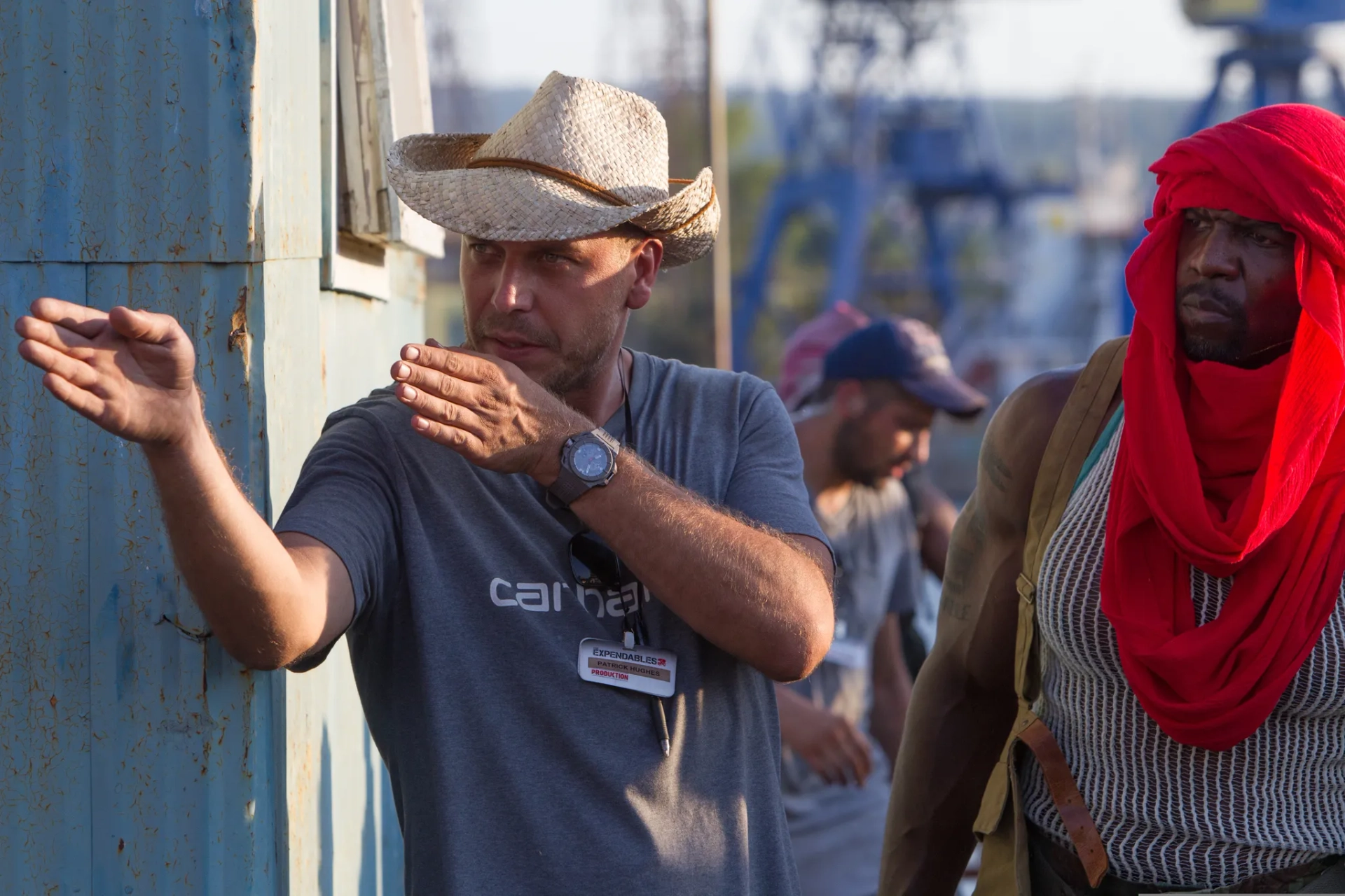 Terry Crews and Patrick Hughes in The Expendables 3 (2014)