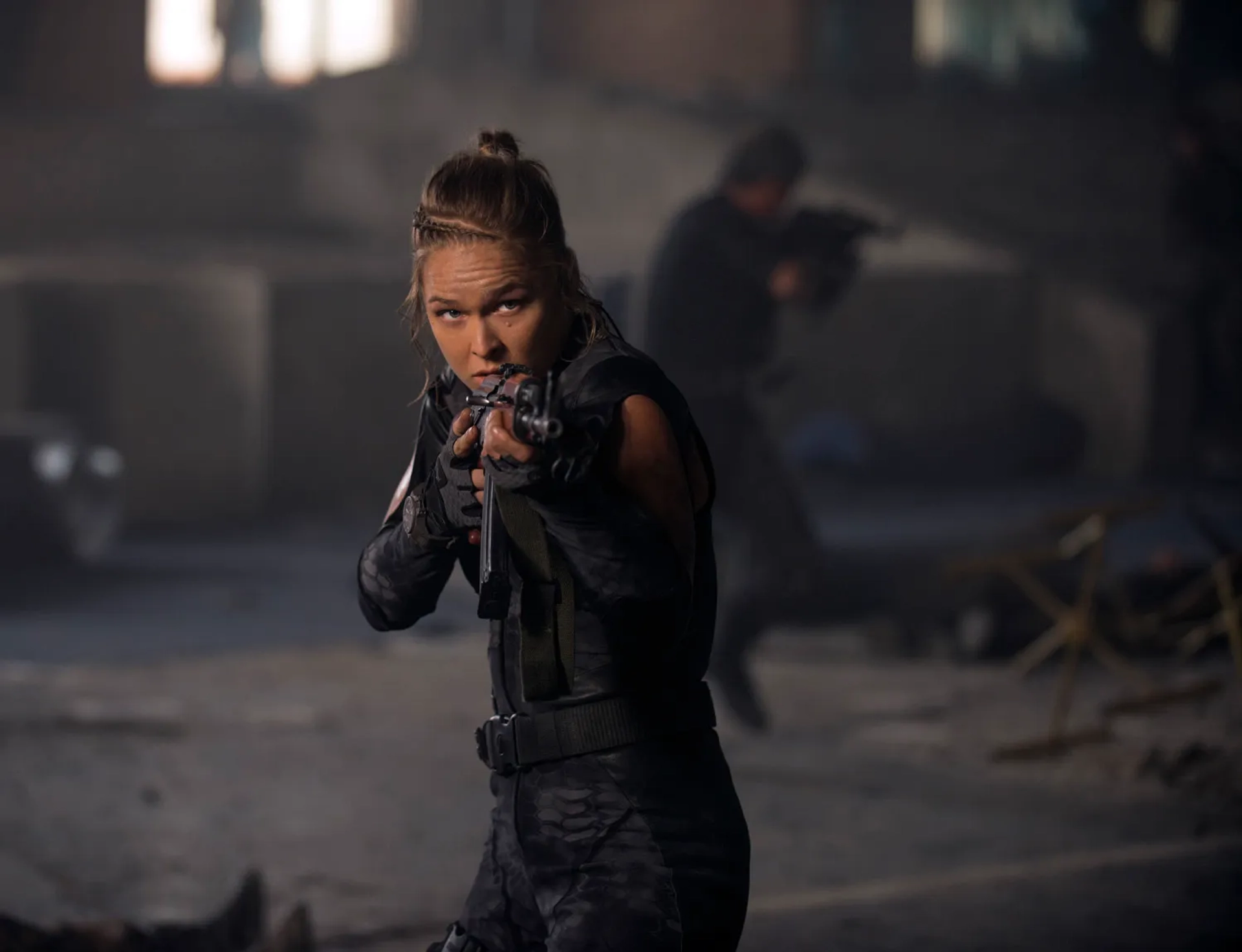 Antonio Banderas and Ronda Rousey in The Expendables 3 (2014)