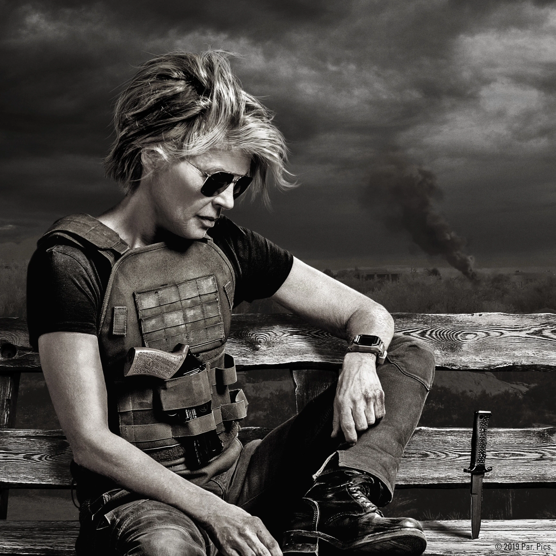 Linda Hamilton in Terminator: Dark Fate (2019)