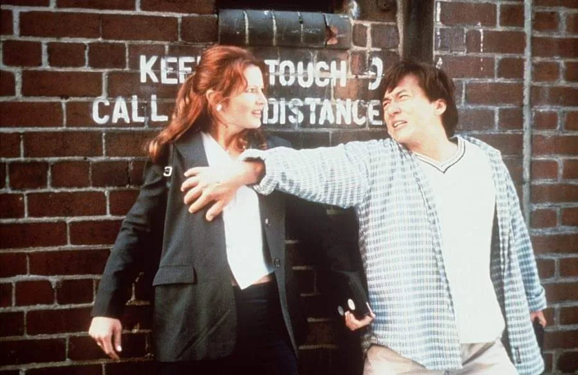 Jackie Chan and Gabrielle Fitzpatrick in Mr. Nice Guy (1997)