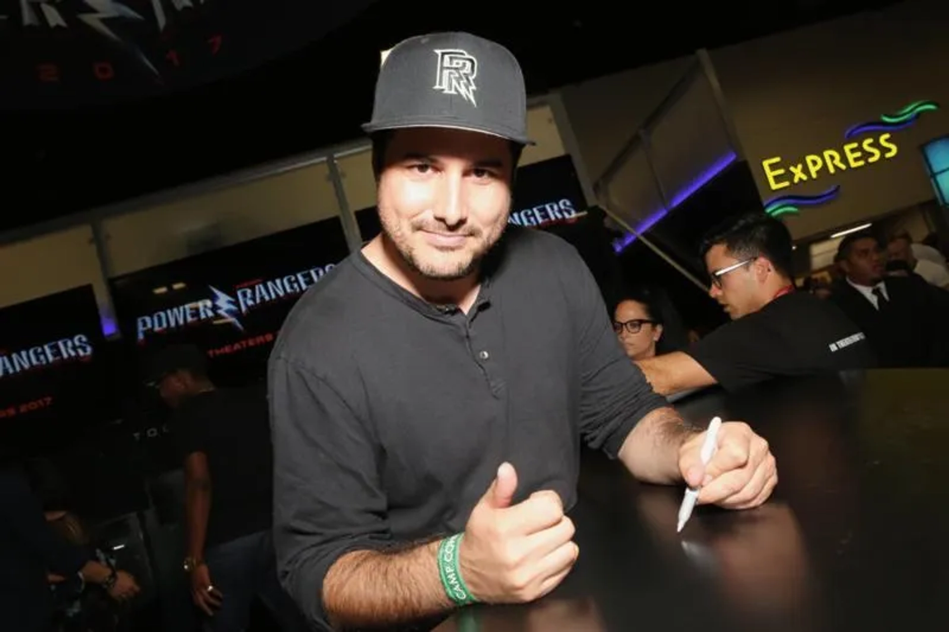 Dean Israelite at an event for Power Rangers (2017)