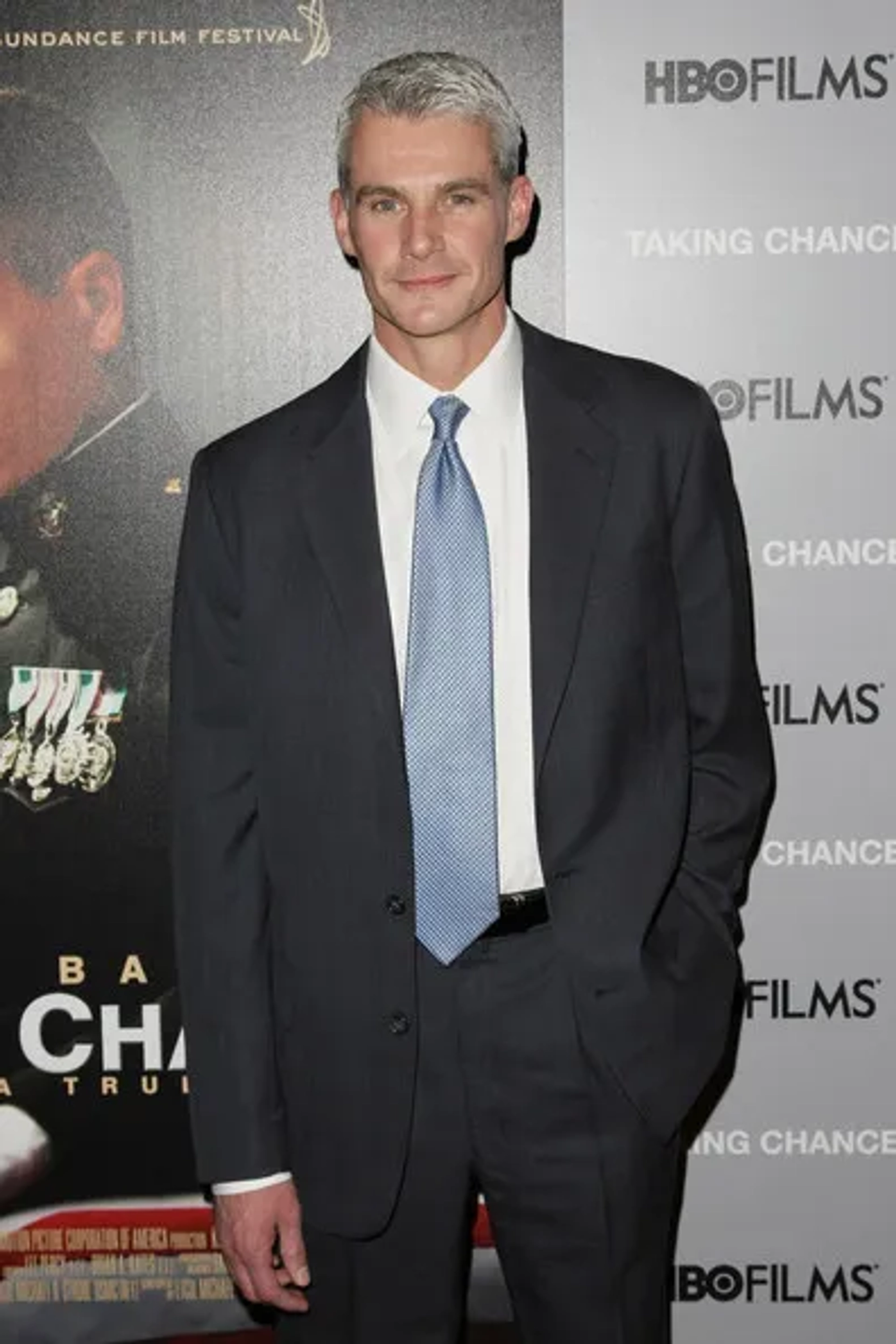 Michael Strobl at an event for Taking Chance (2009)