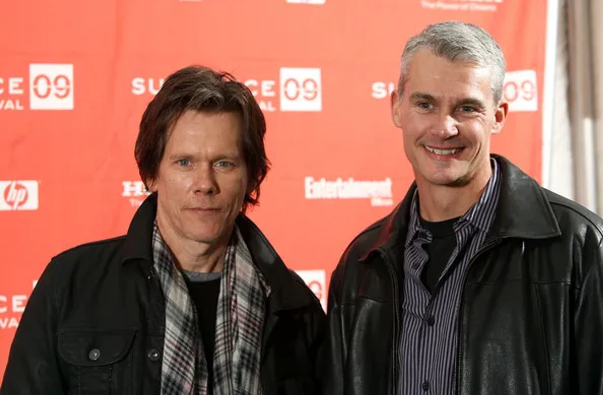 Kevin Bacon and Michael Strobl at an event for Taking Chance (2009)