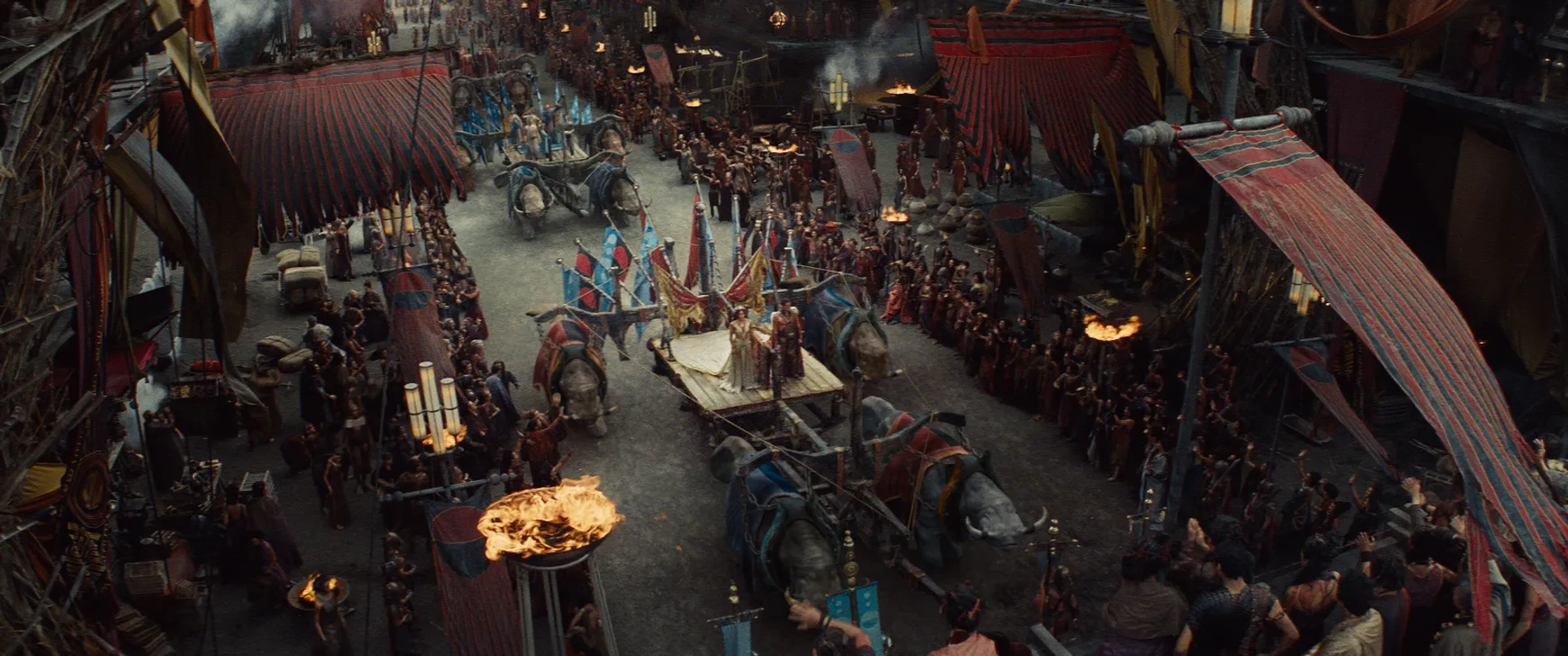 Dominic West and Lynn Collins in John Carter (2012)