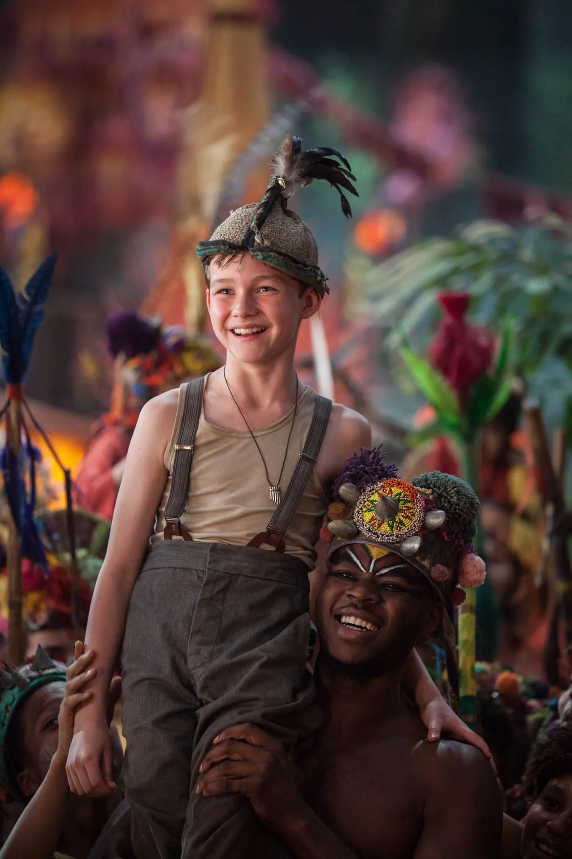 Tunji Lucas and Levi Miller in Pan (2015)