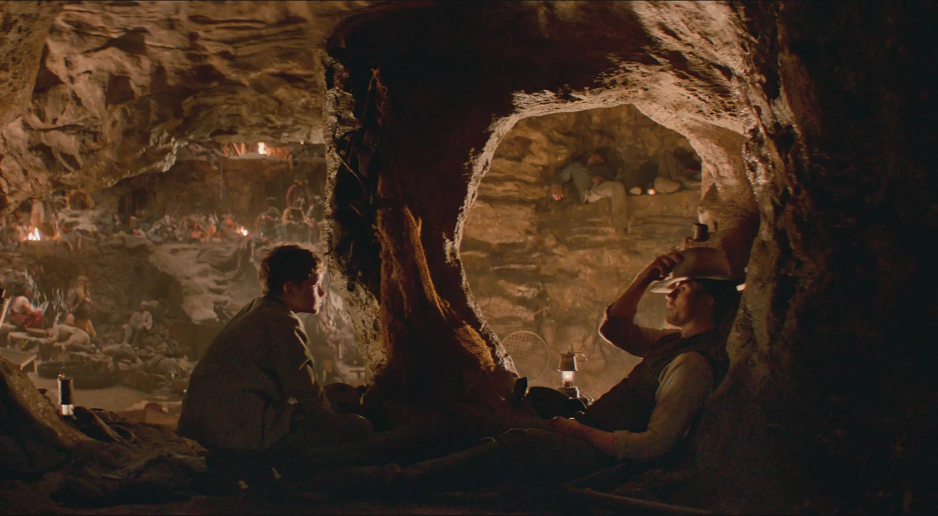 Garrett Hedlund and Levi Miller in Pan (2015)