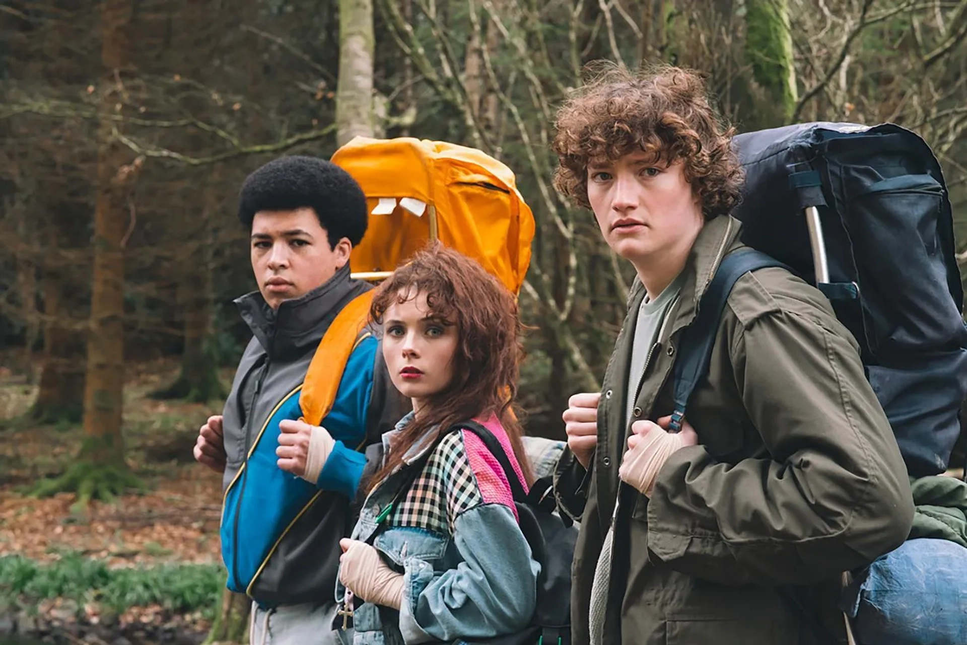 Leia Murphy, Justin Daniels Anene, and Cal O'Driscoll in Video Nasty (2025)
