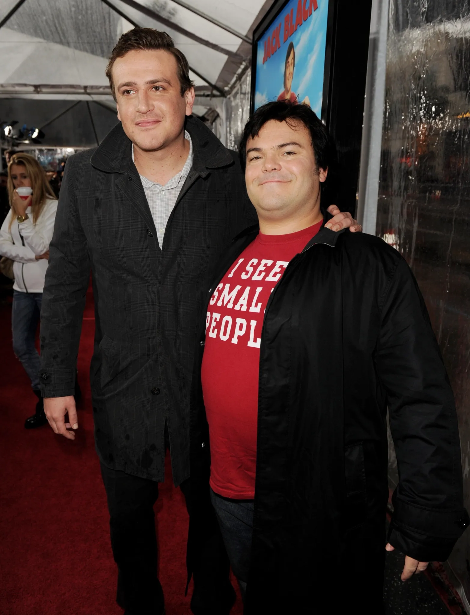 Jack Black and Jason Segel at an event for Gulliver's Travels (2010)