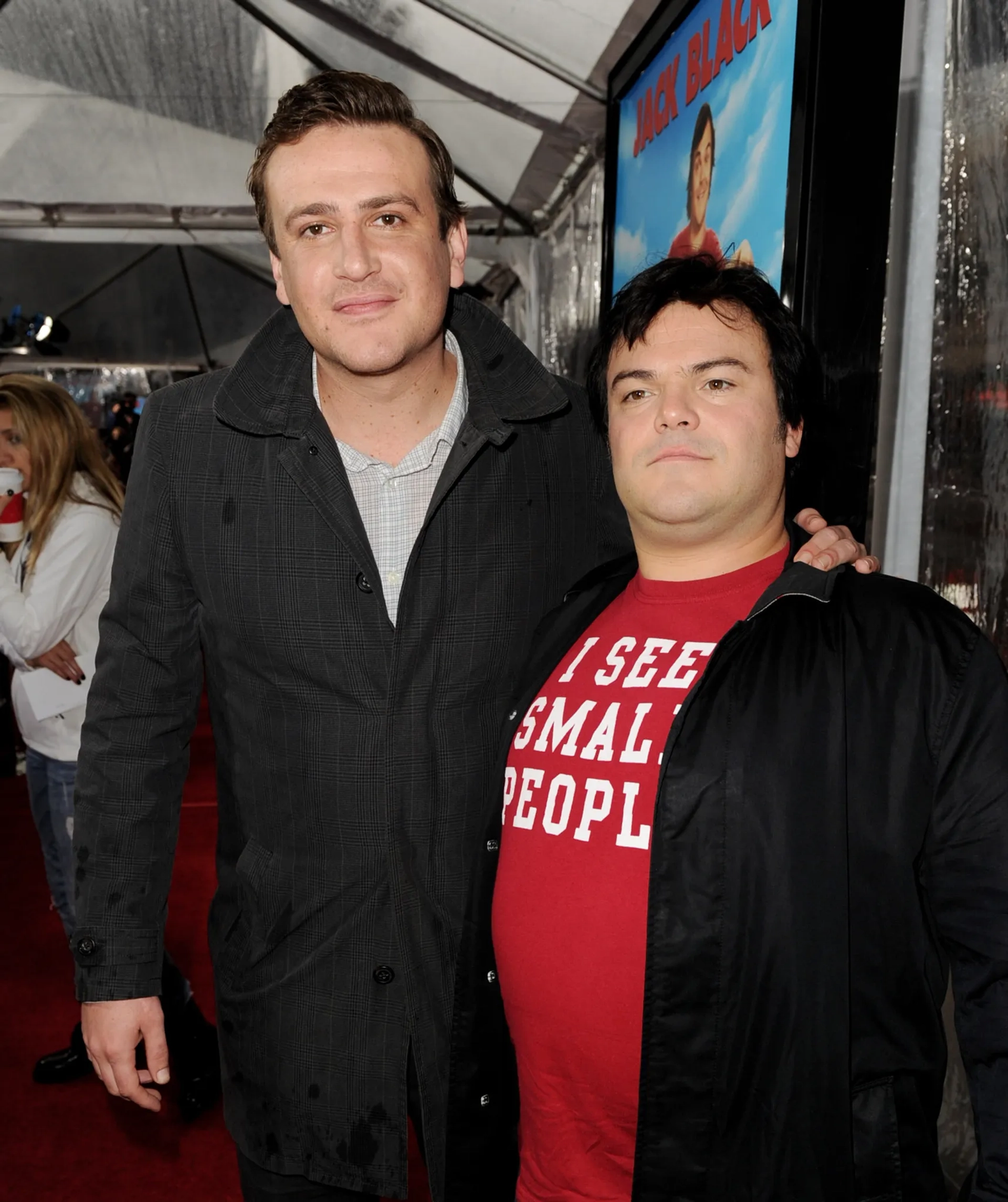 Jack Black and Jason Segel at an event for Gulliver's Travels (2010)
