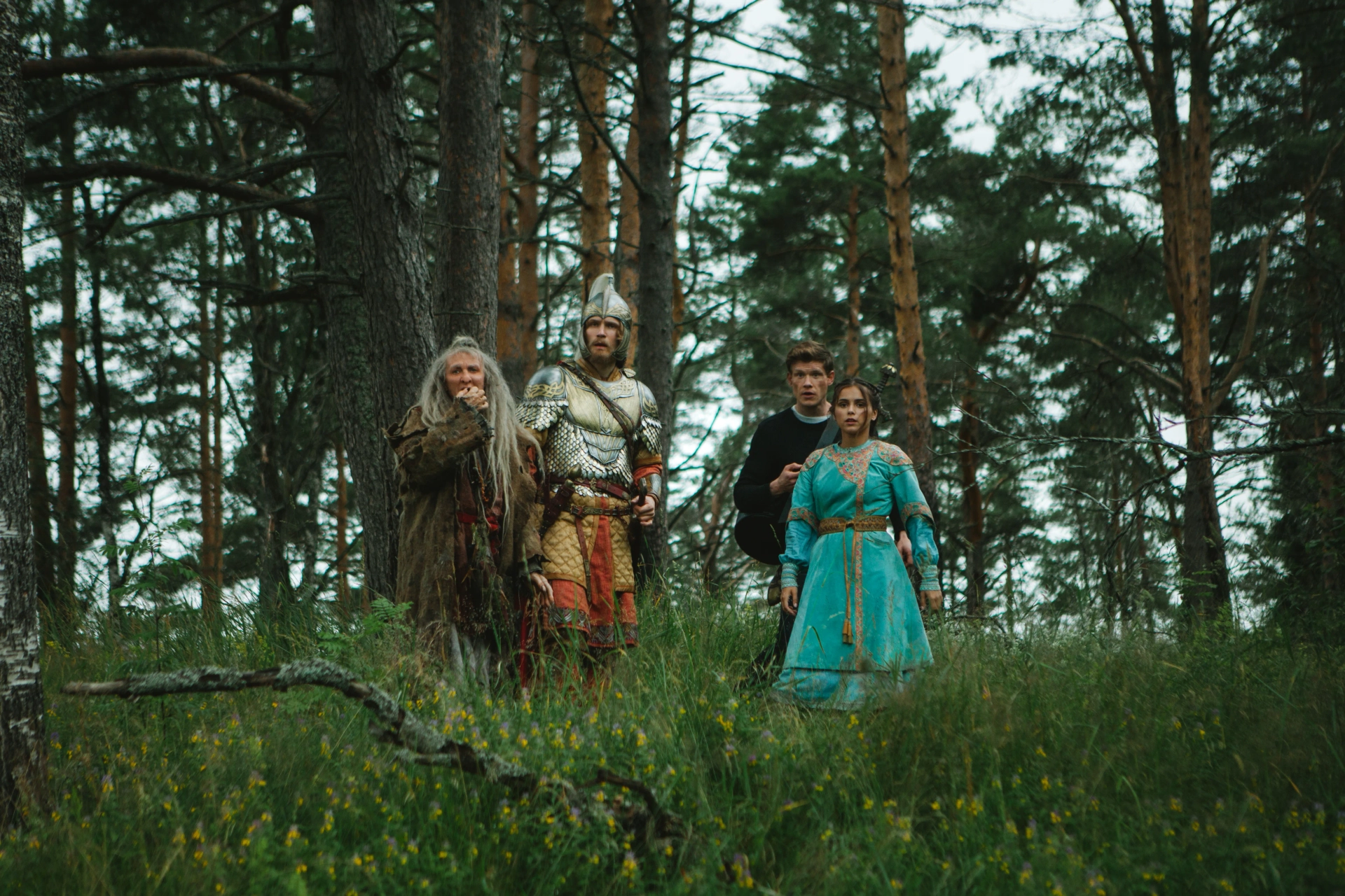 Elena Yakovleva, Viktor Khorinyak, and Kirill Zaytsev in The Last Warrior: Root of Evil (2021)