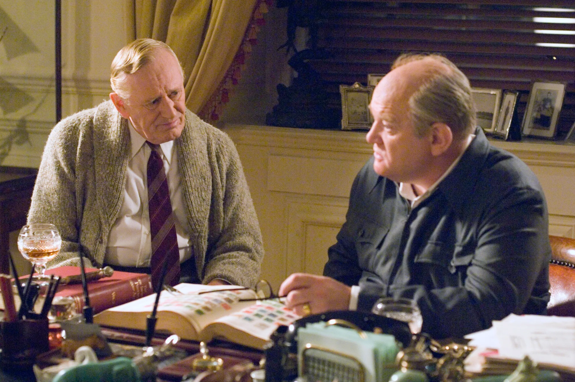 Len Cariou and Brendan Gleeson in Into the Storm (2009)