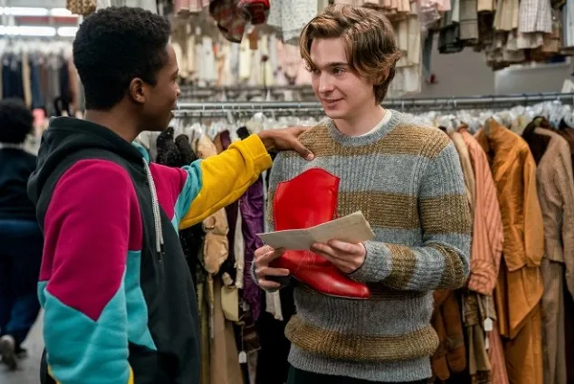 Dante Brown and Austin Abrams in Cinderella (2020)