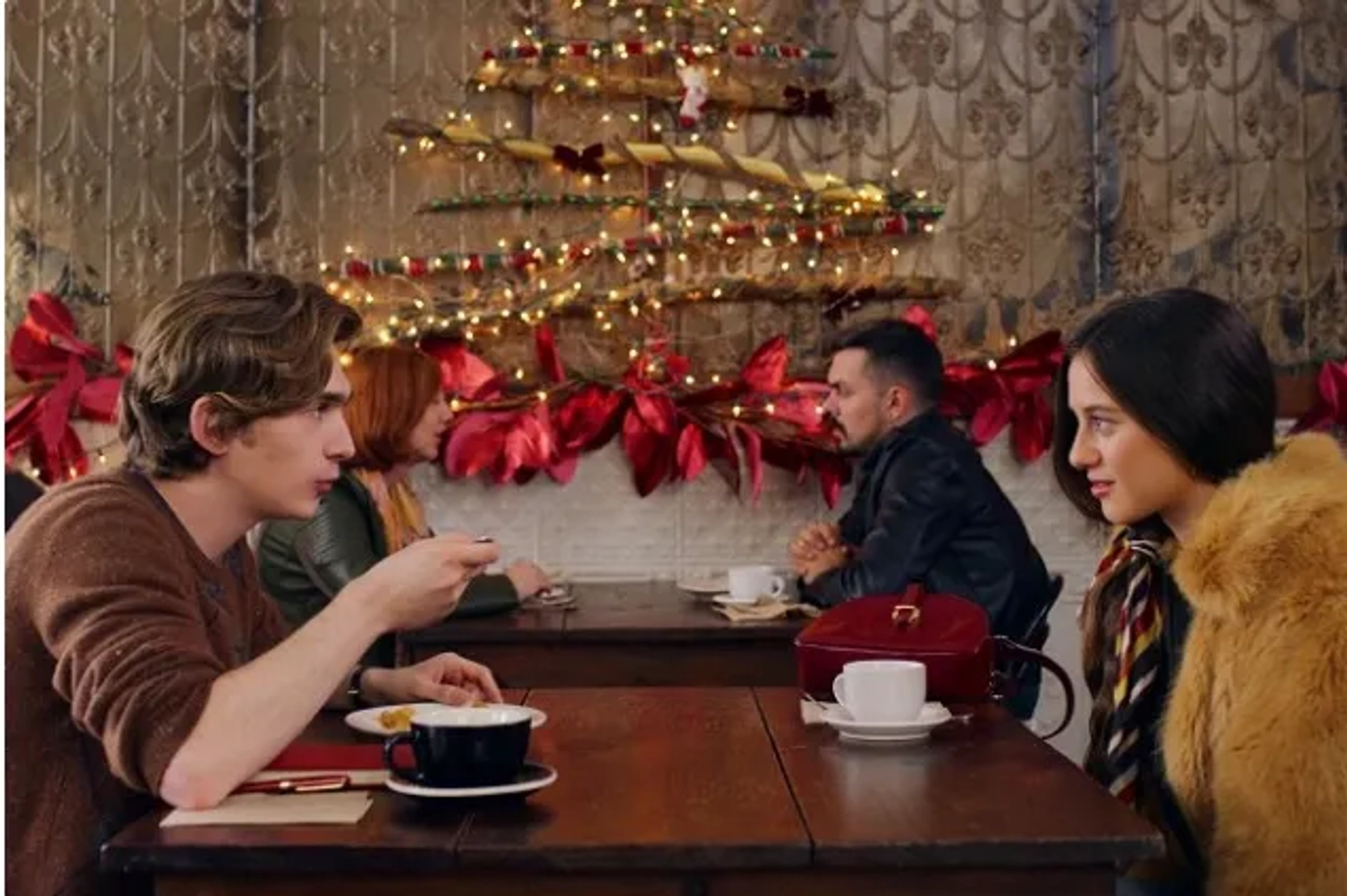 Austin Abrams and Keana Marie in Christmas Eve (2020)