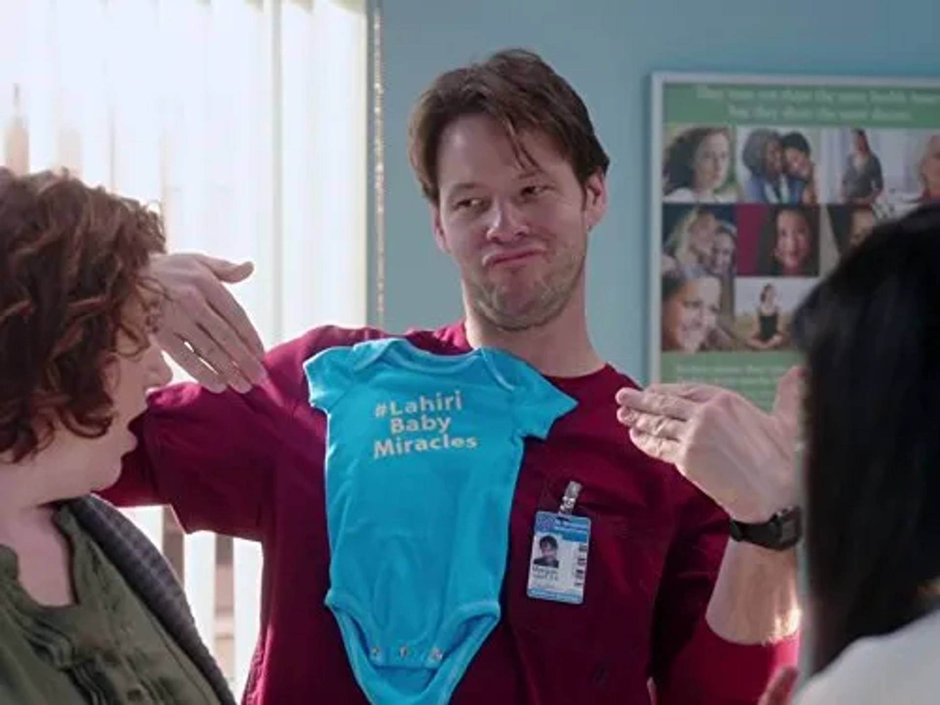 Ike Barinholtz, Mindy Kaling, and Rebecca Metz in The Mindy Project (2012)