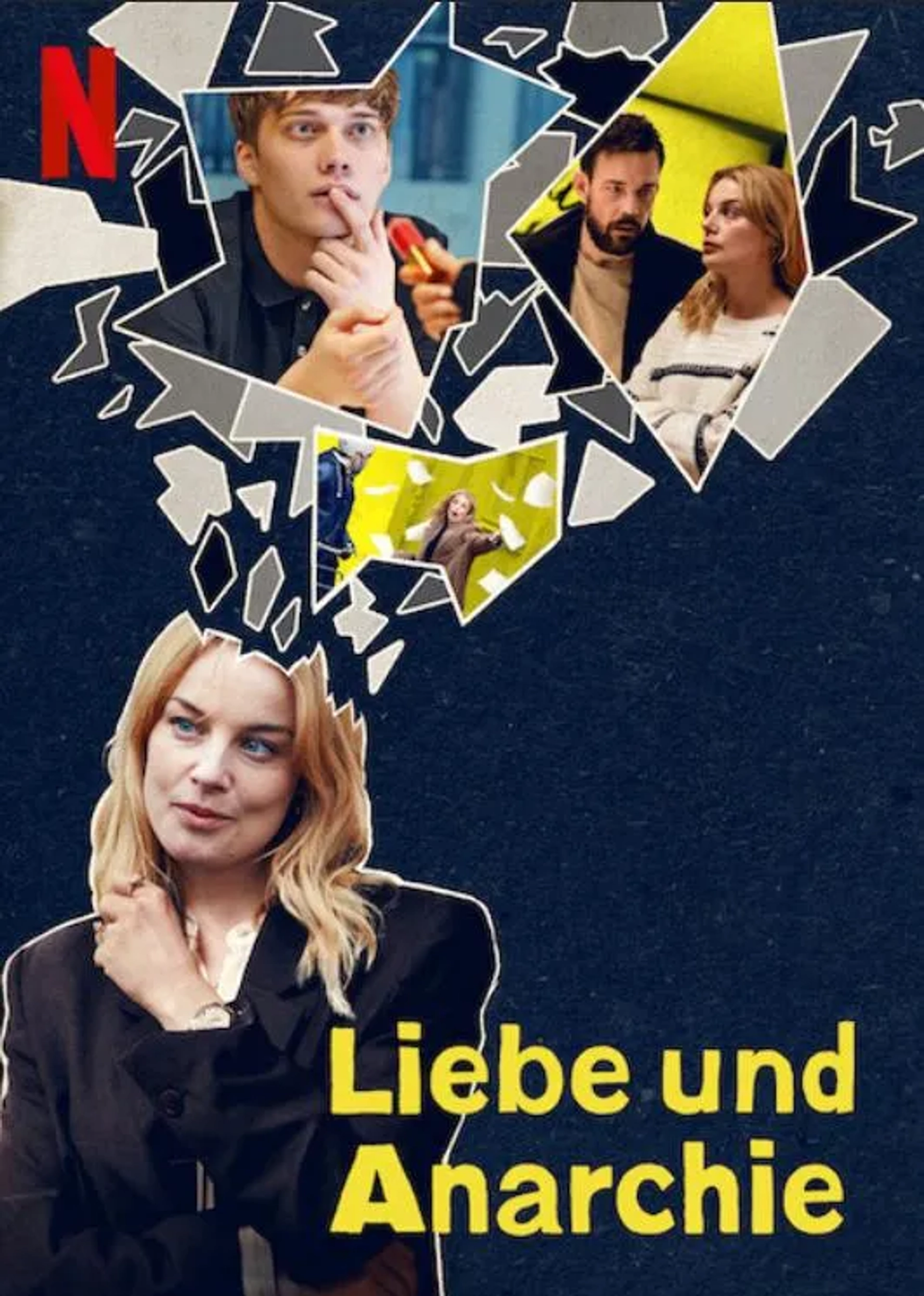 Johannes Kuhnke, Björn Mosten, and Ida Engvoll in Love & Anarchy (2020)