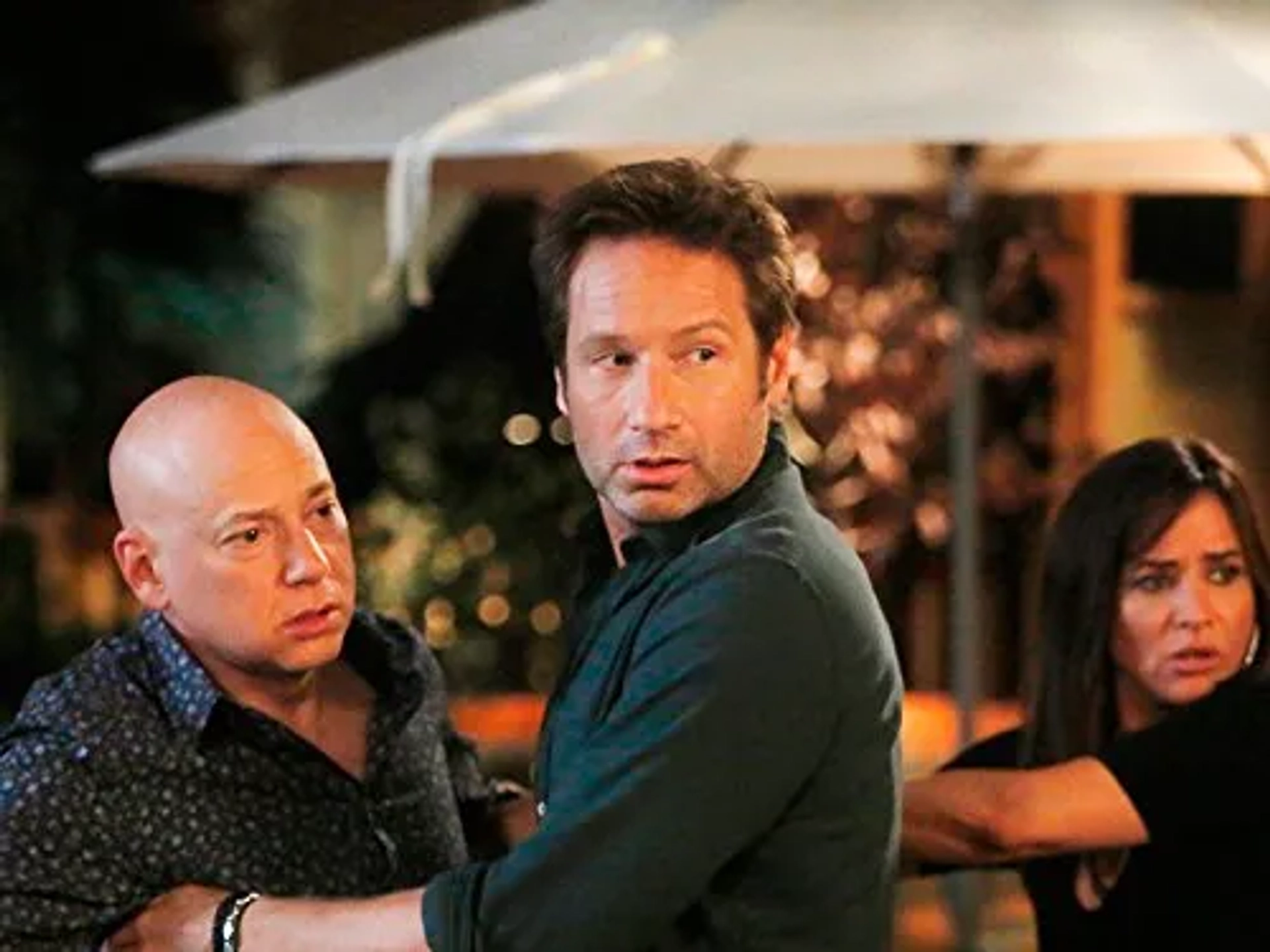 David Duchovny, Evan Handler, and Pamela Adlon in Californication (2007)