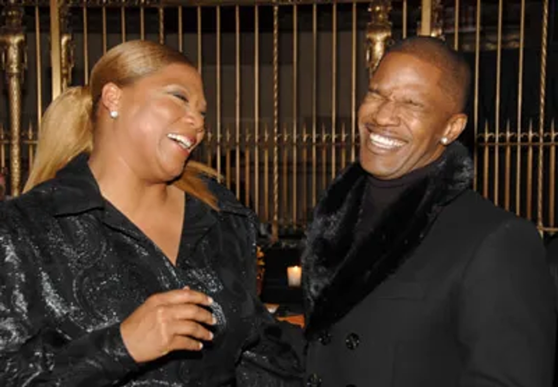 Queen Latifah and Jamie Foxx at an event for Life Support (2007)