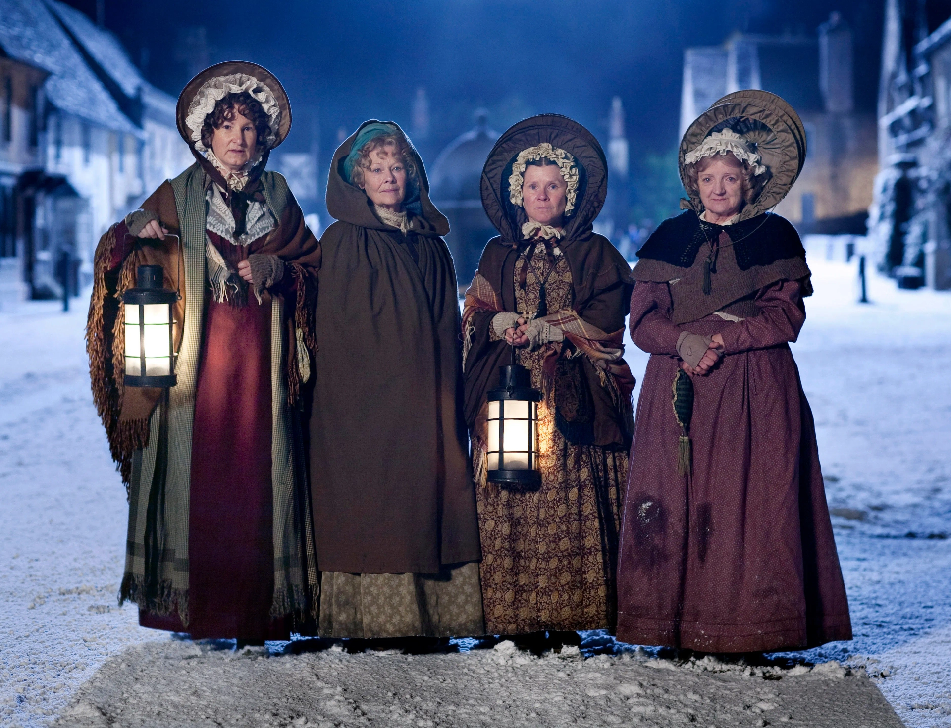 Judi Dench, Imelda Staunton, Deborah Findlay, and Julia McKenzie in Cranford (2007)