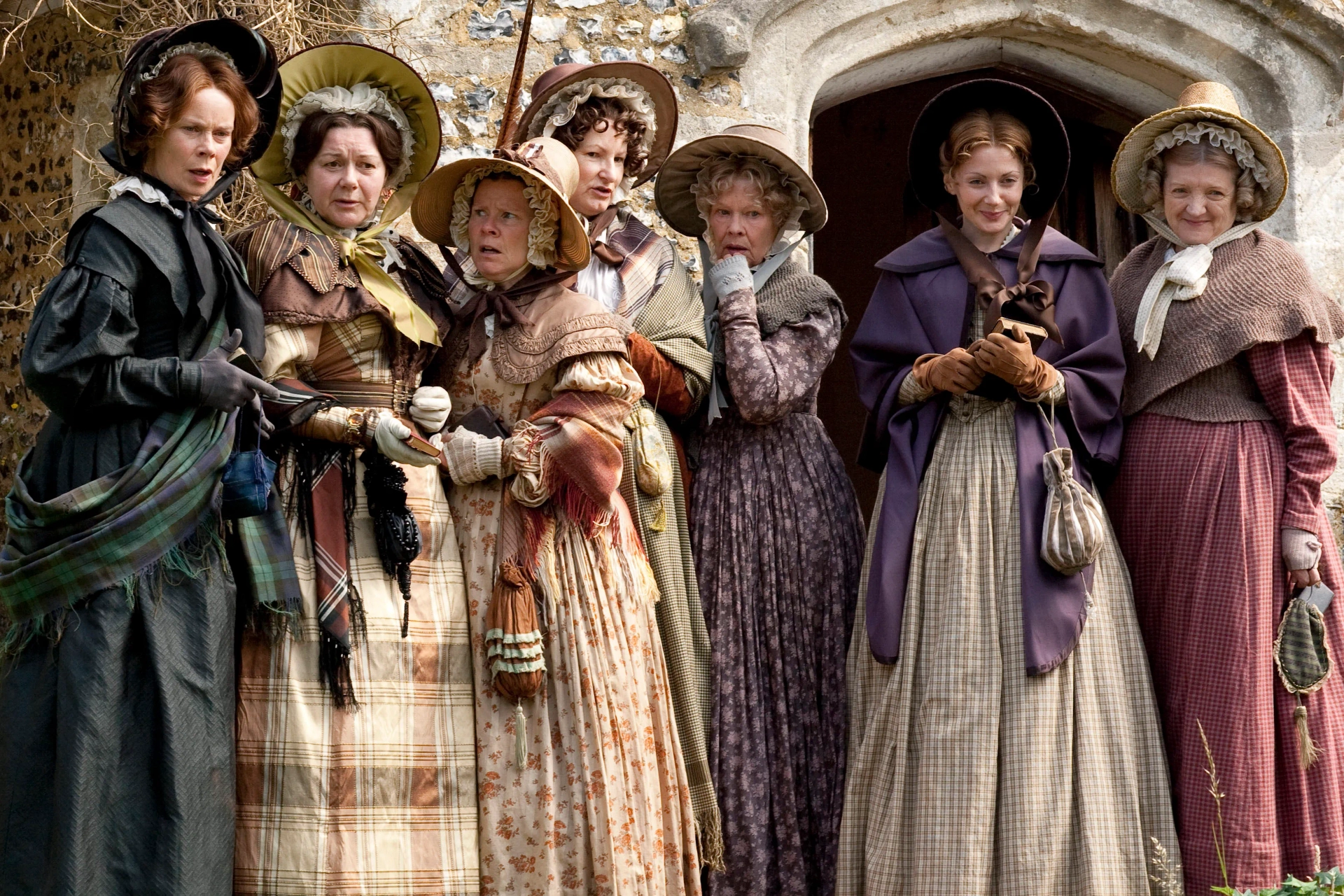 Judi Dench, Imelda Staunton, Deborah Findlay, Barbara Flynn, Celia Imrie, Julia McKenzie, and Lisa Dillon in Cranford (2007)