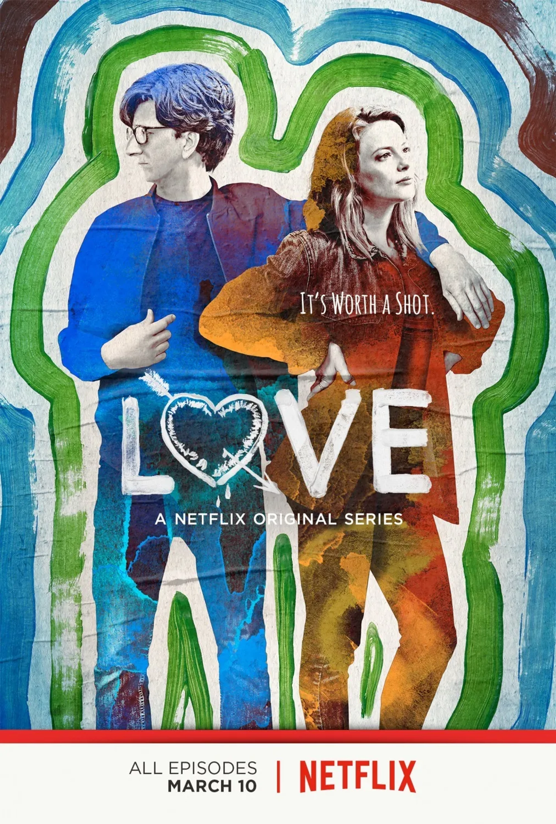 Paul Rust and Gillian Jacobs in Love (2016)