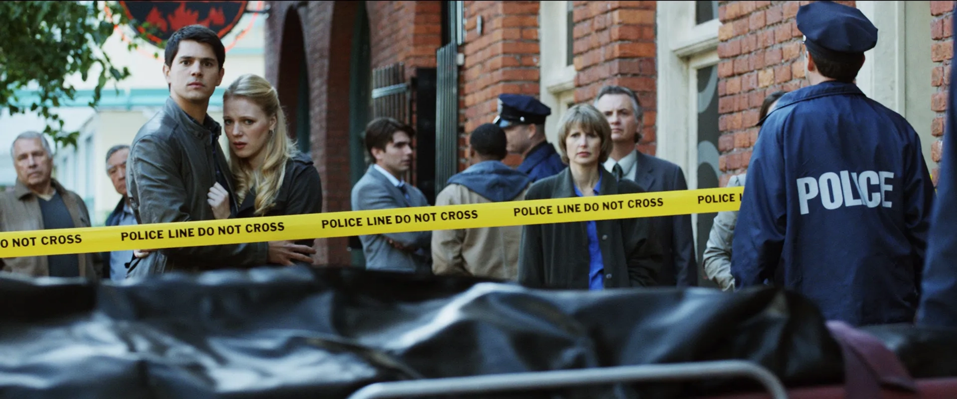 Emma Bell, Nicholas D'Agosto, and Miles Fisher in Final Destination 5 (2011)