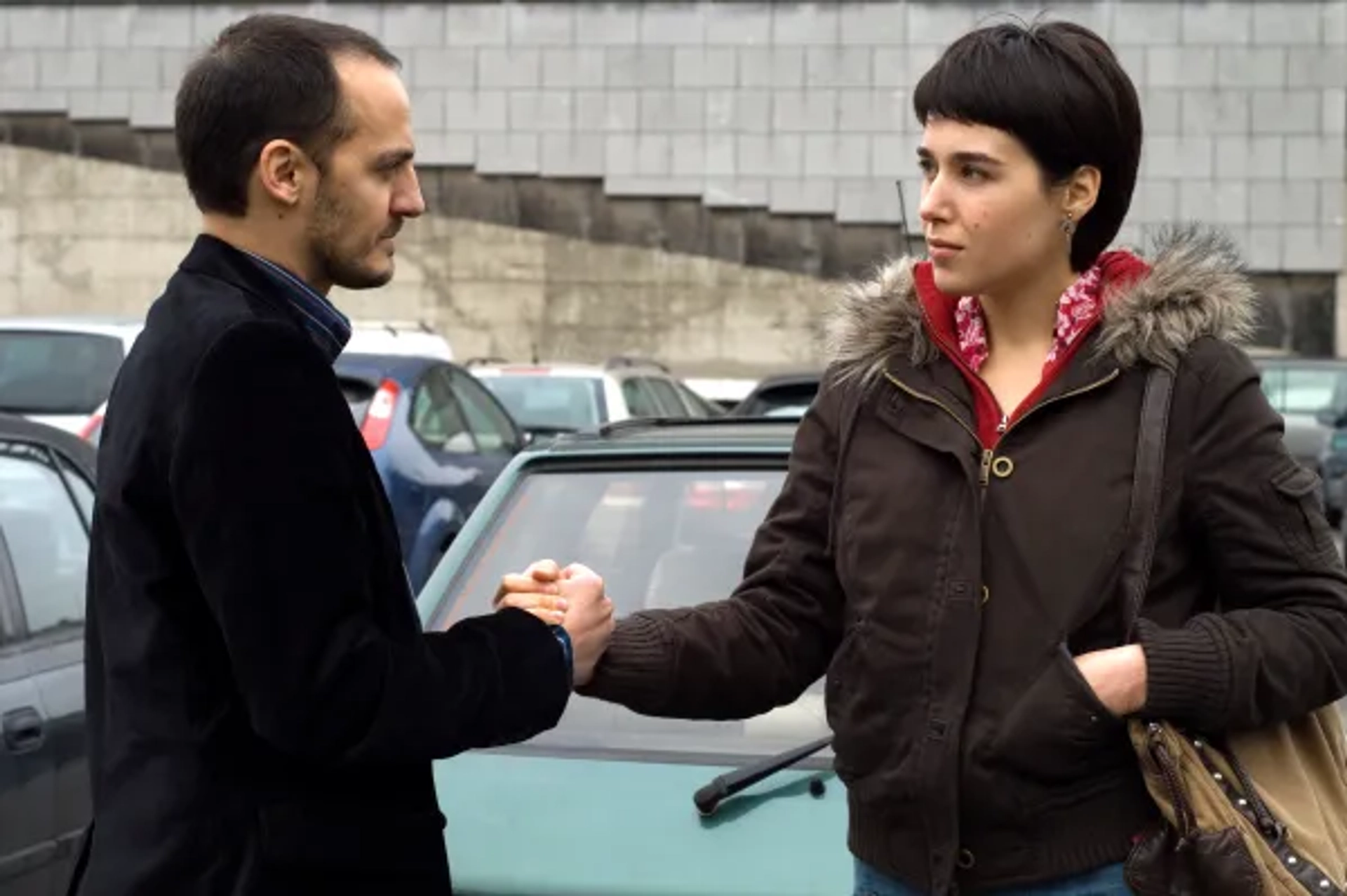 Fabrizio Rongione and Arta Dobroshi in Lorna's Silence (2008)