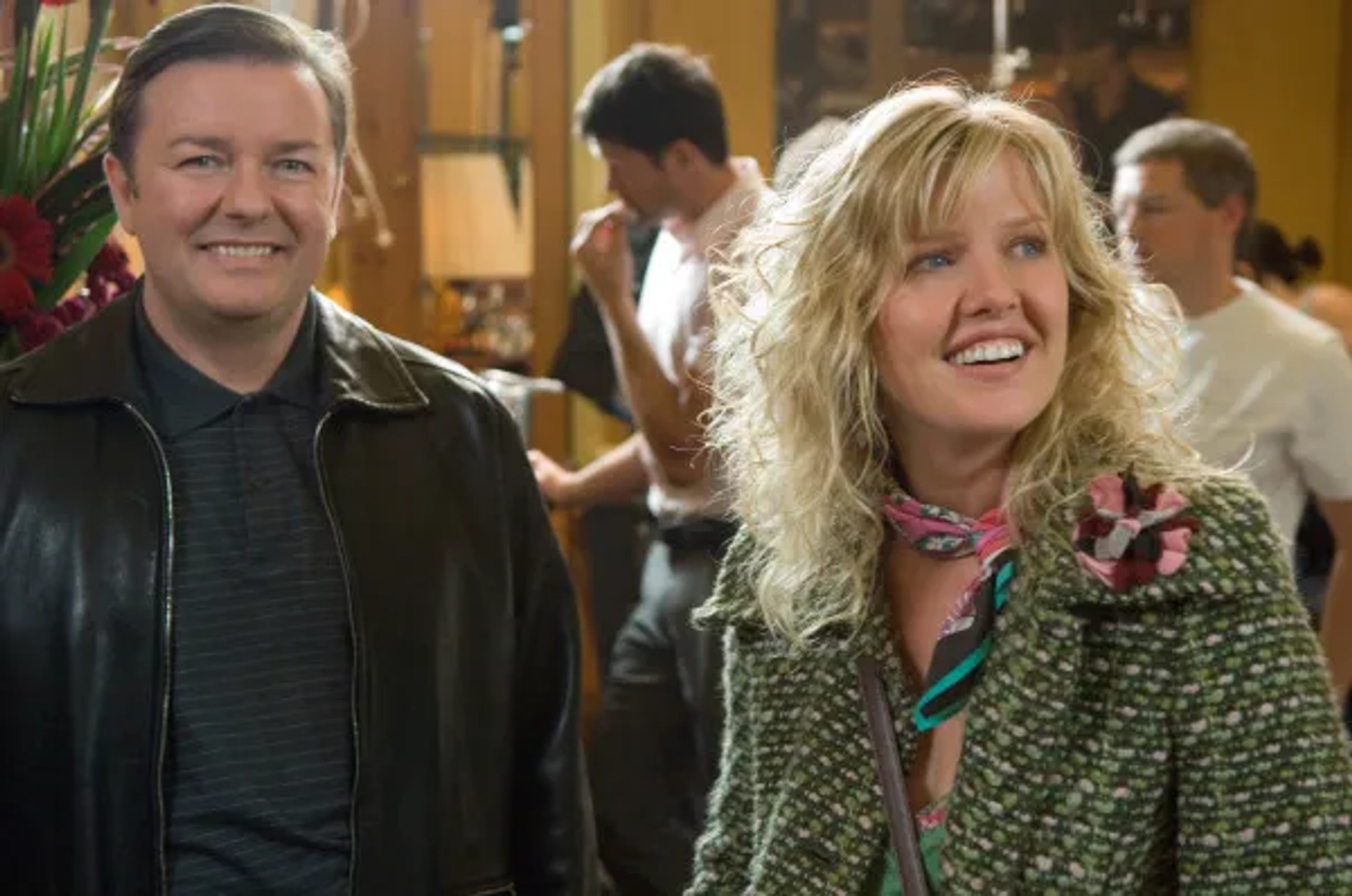 Ricky Gervais and Ashley Jensen in Extras (2005)