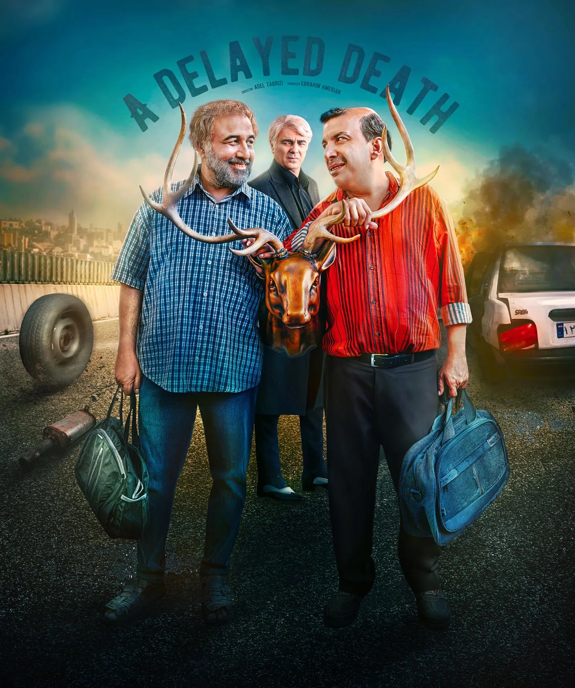 Reza Attaran and Abbas Jamshidifar in Ajal-e Moalagh (2025)